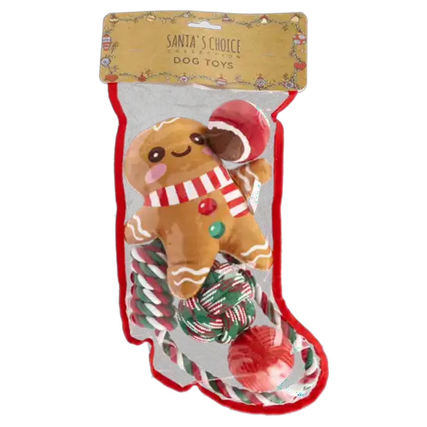 Image of Santa's Choice Christmas Dog Toys 5-Piece