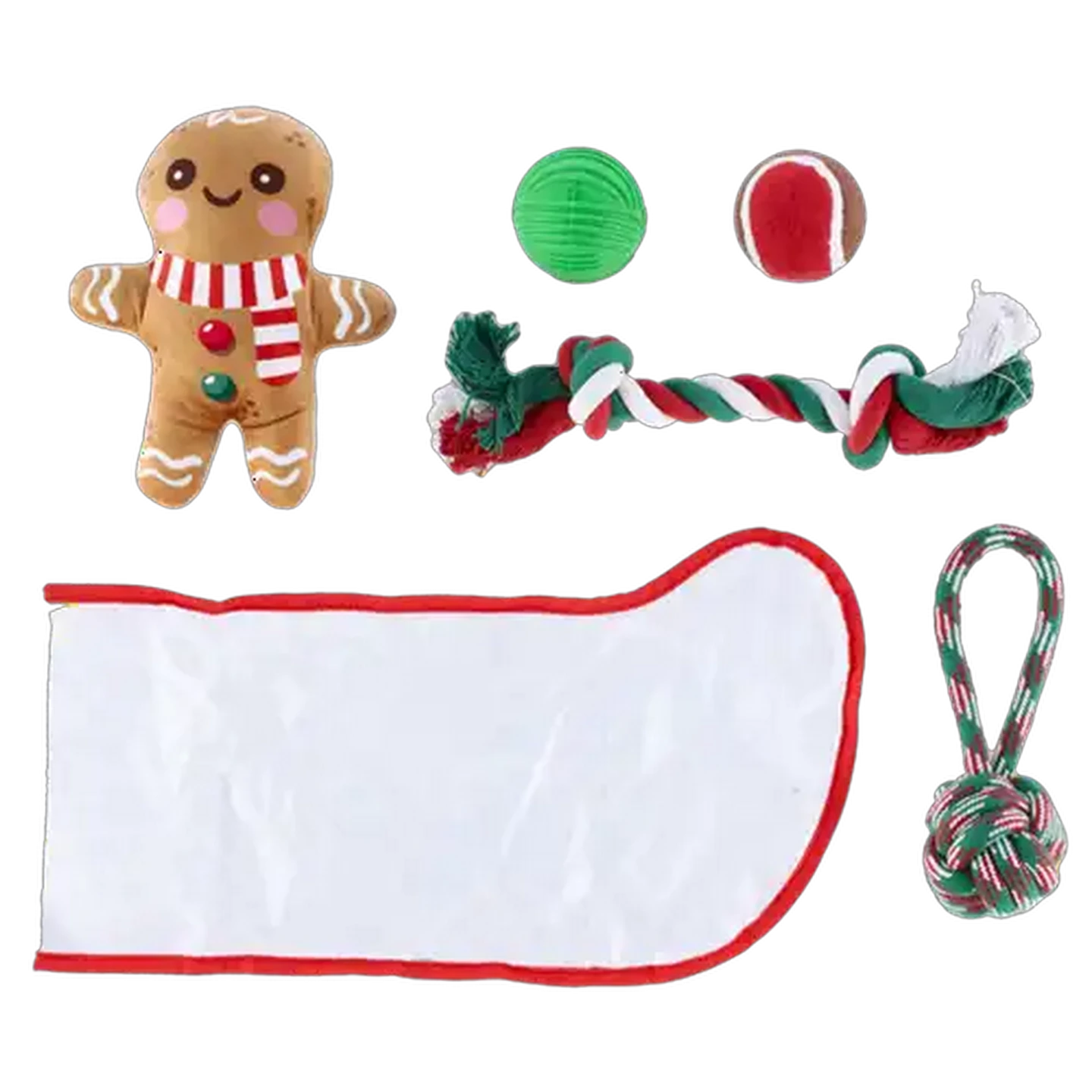 Image of Santa's Choice Christmas Dog Toys 5-Piece