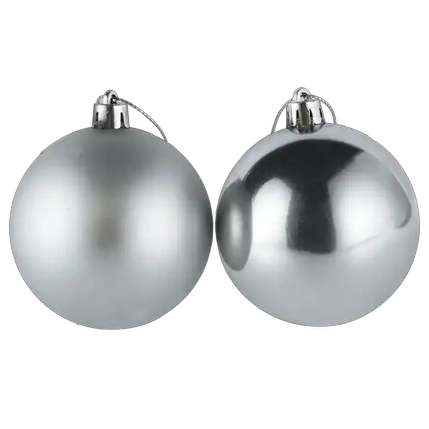 Image of Santa's Choice Silver Bauble 70mm (Type May Vary)