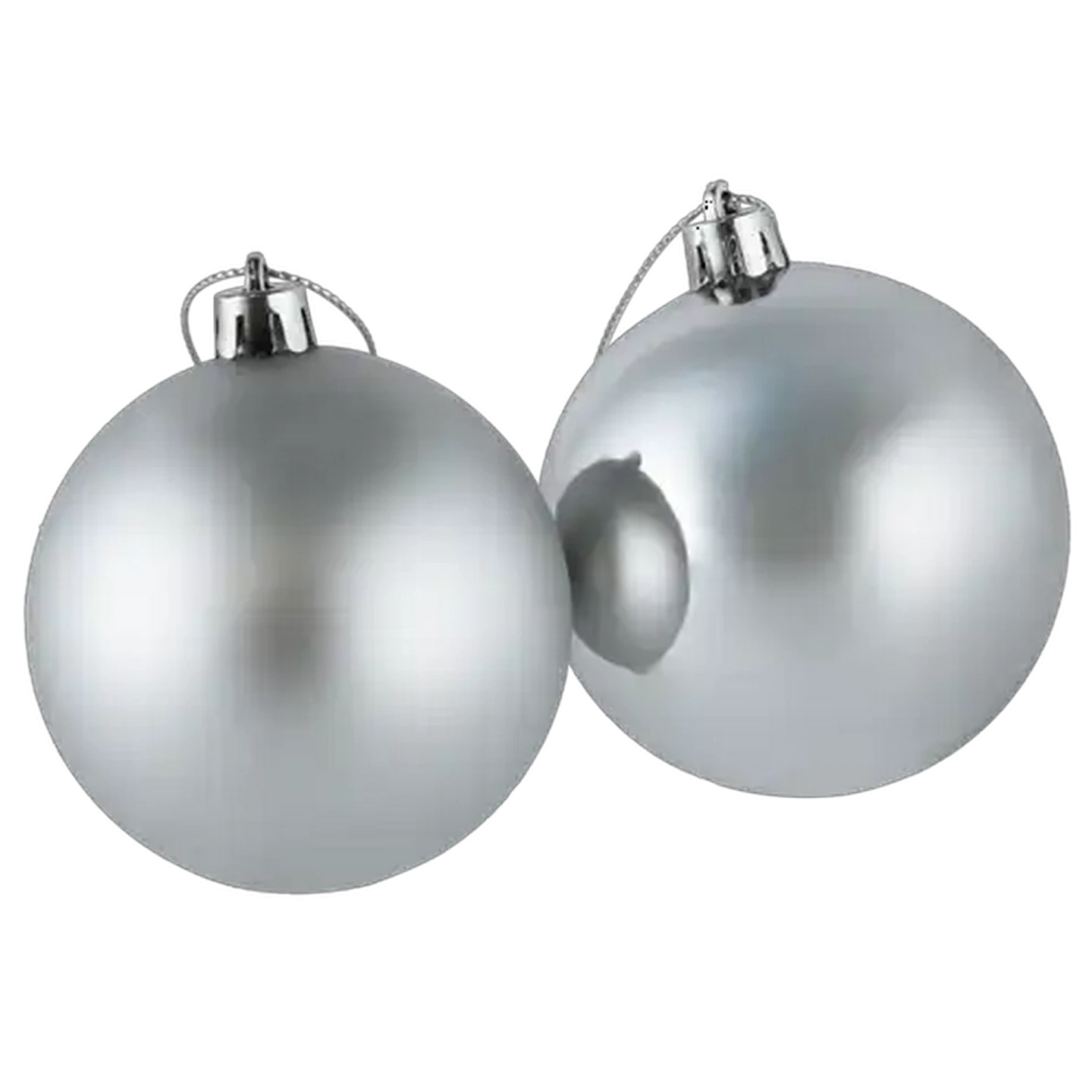 Image of Santa's Choice Silver Bauble 70mm (Type May Vary)