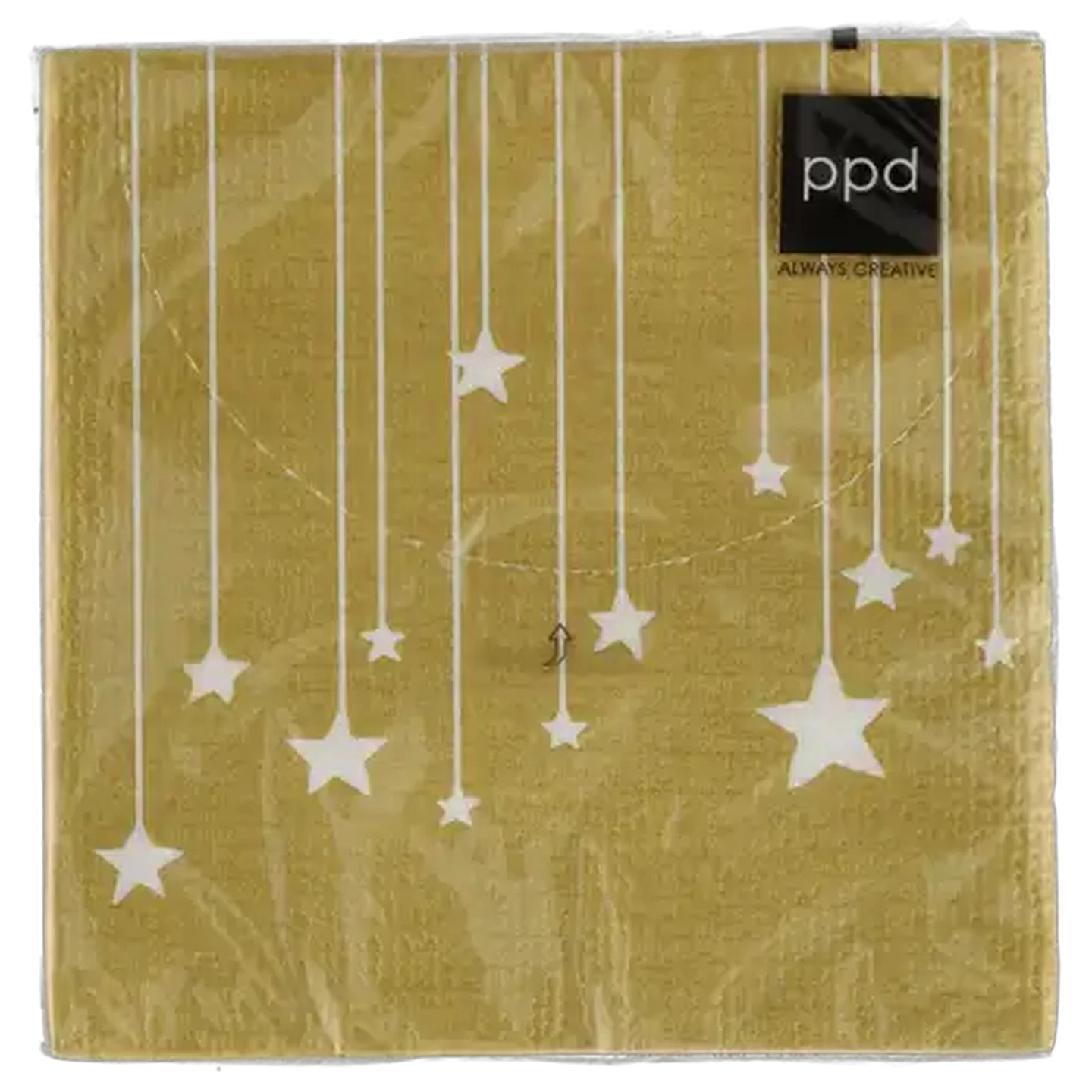 Image of Paperproducts Design (PPD) Gold Christmas Canvas Napkins 33 x 33cm