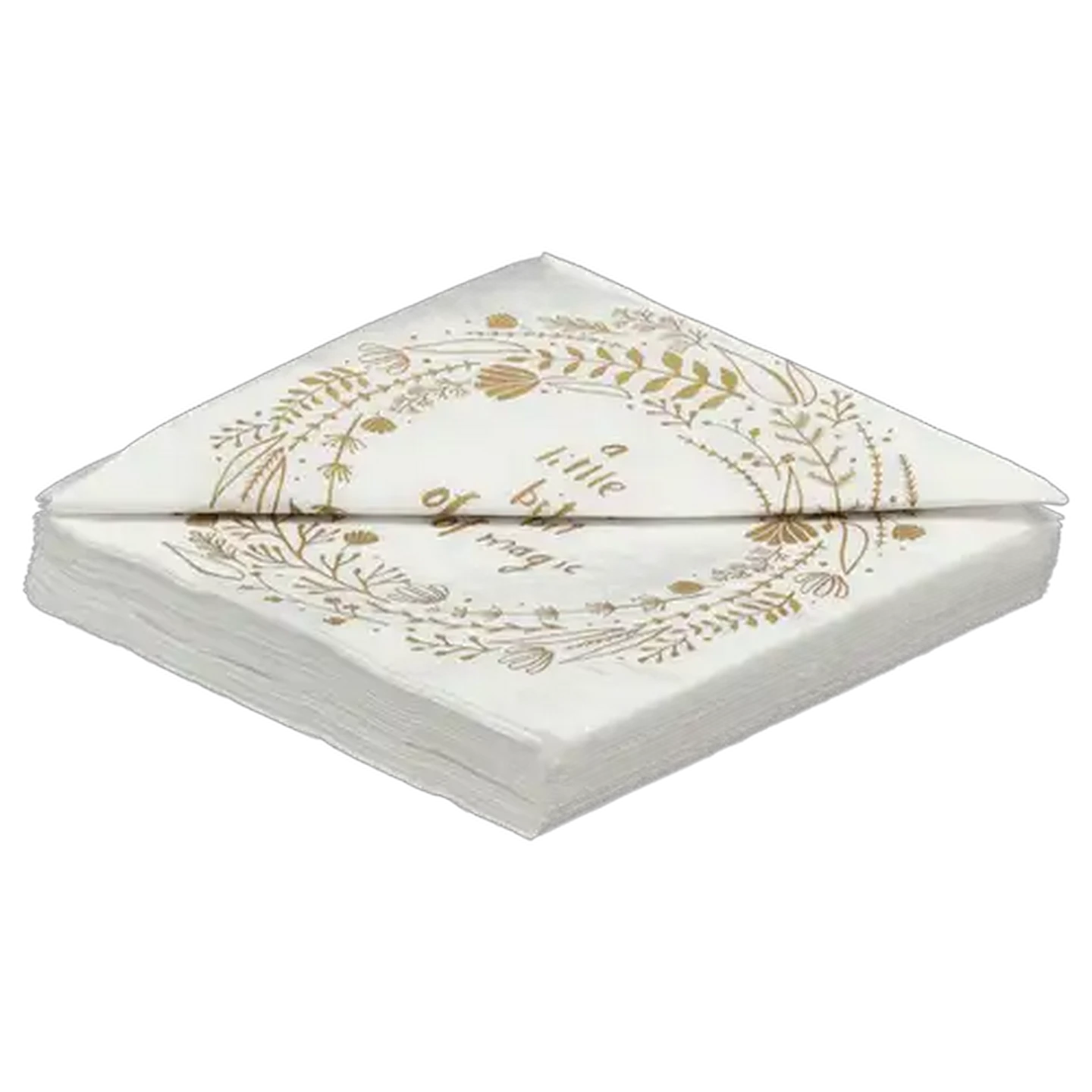 Image of Paperproducts Design (PPD) White Magic Christmas Napkins 33 x 33cm
