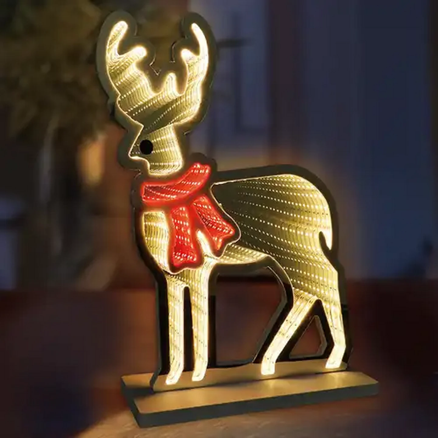 Image of Reindeer Infinity LED Lights 40cm