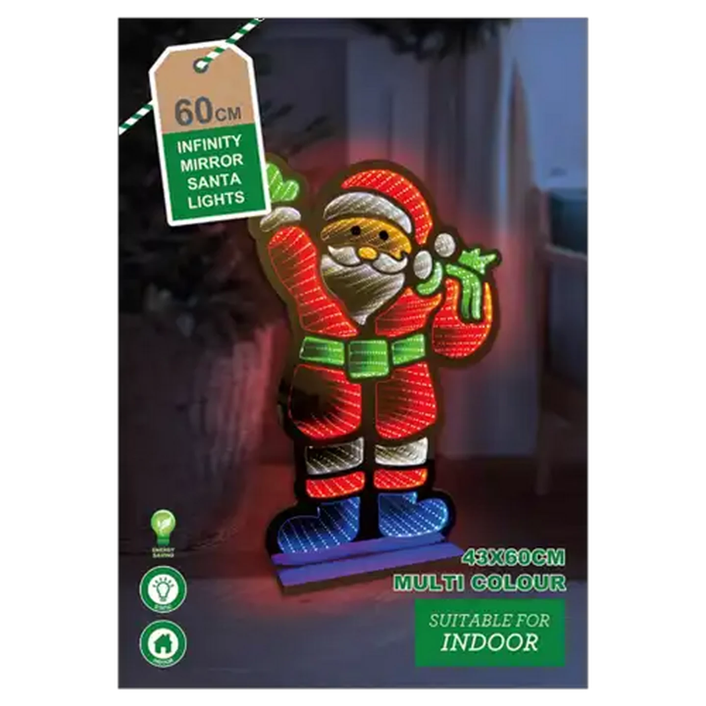 Image of Santa Infinity LED Lights 60cm