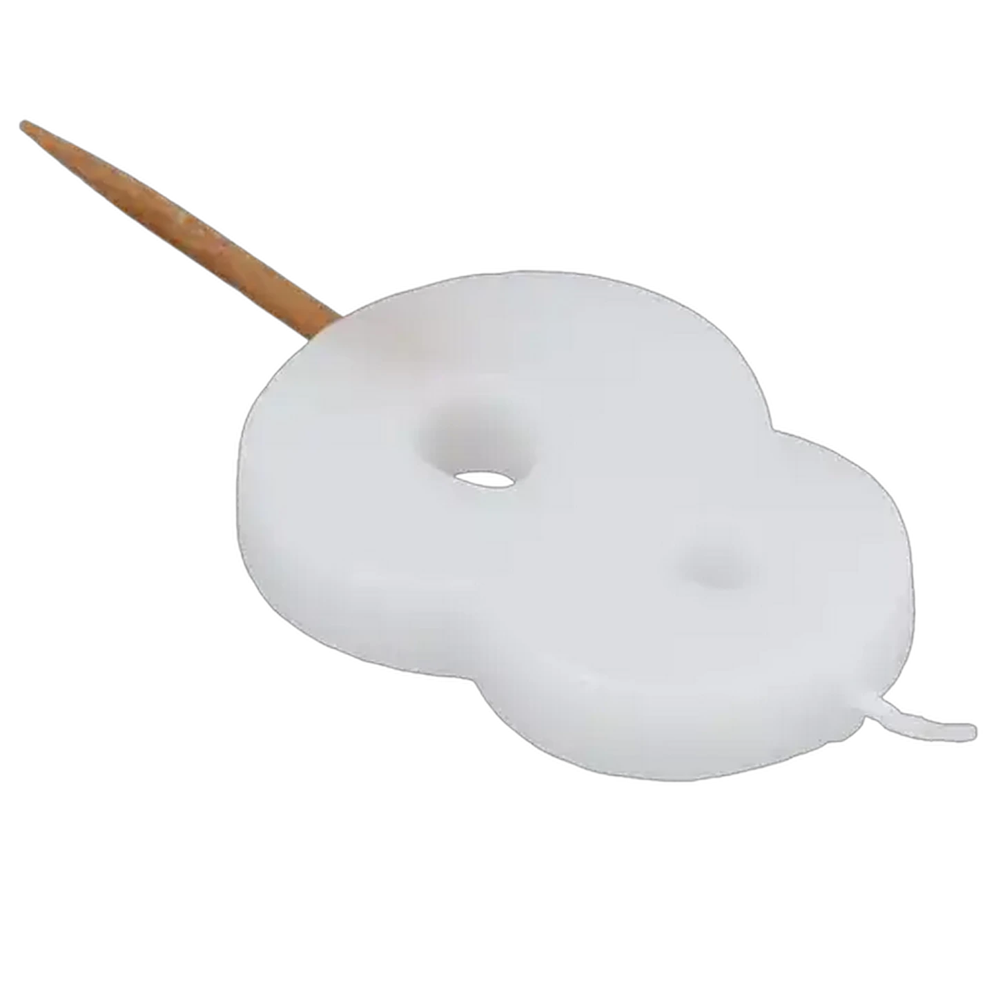 Image of Party Thingz White Number 8 Party Candle