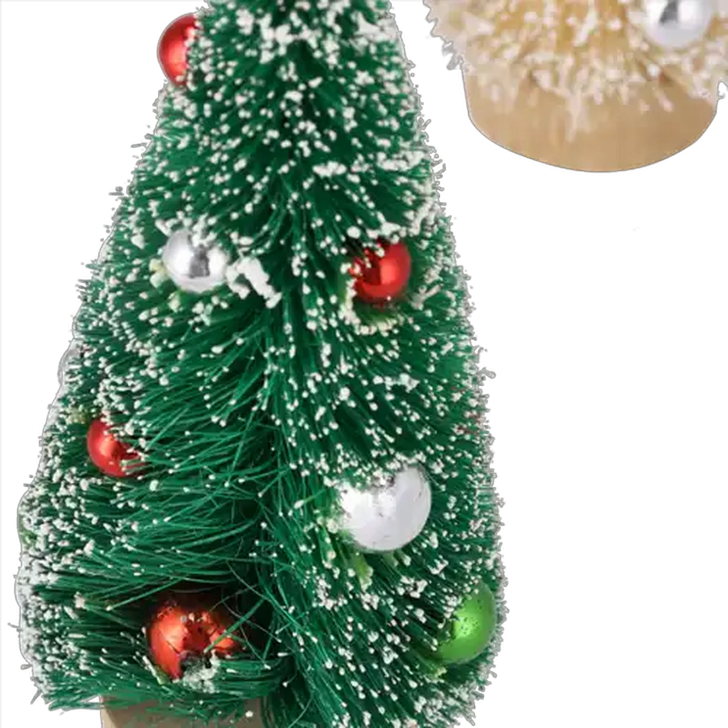 Image of Santa's Choice Tabletop Sequin Christmas Tree Accessory 14cm (Colour May Vary)