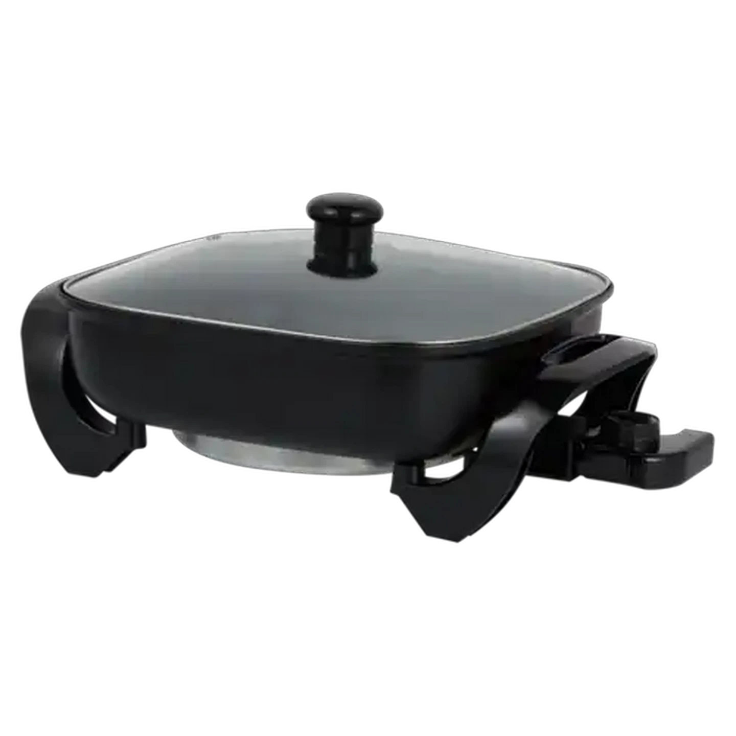 Image of Platinum Electric Frying Pan with Glass Lid