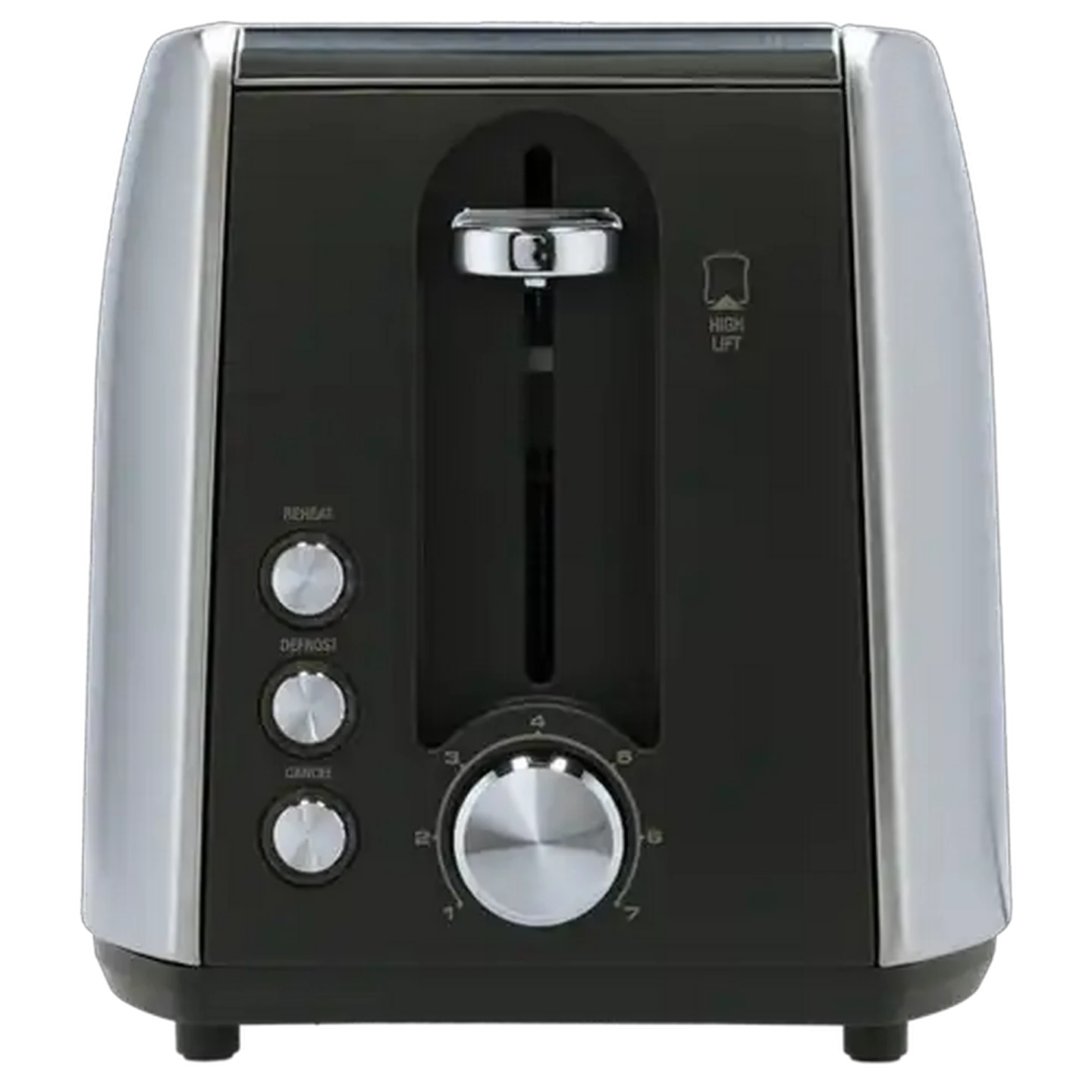 Image of Platinum Stainless Steel 2-Slice Toaster 900W