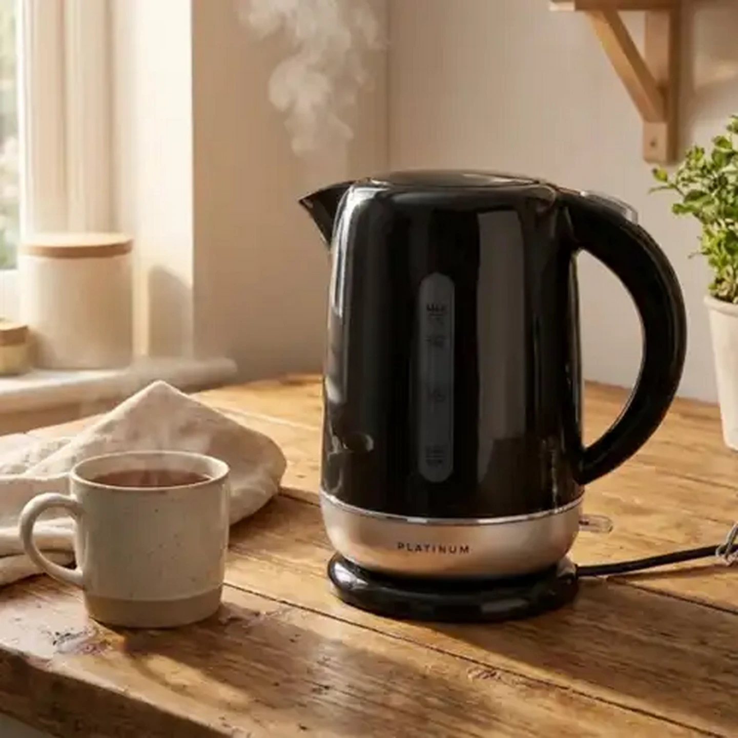 Image of Platinum Cordless Kettle Black 1.7L