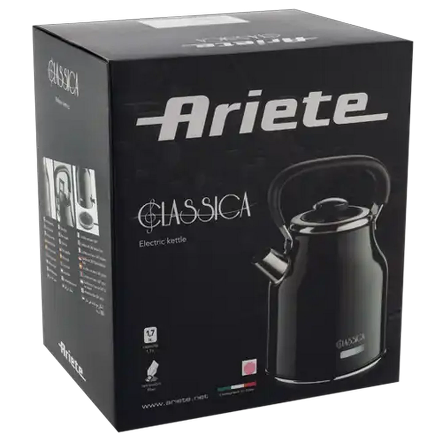 Image of Ariete Classica Black Electric Kettle 1.7L