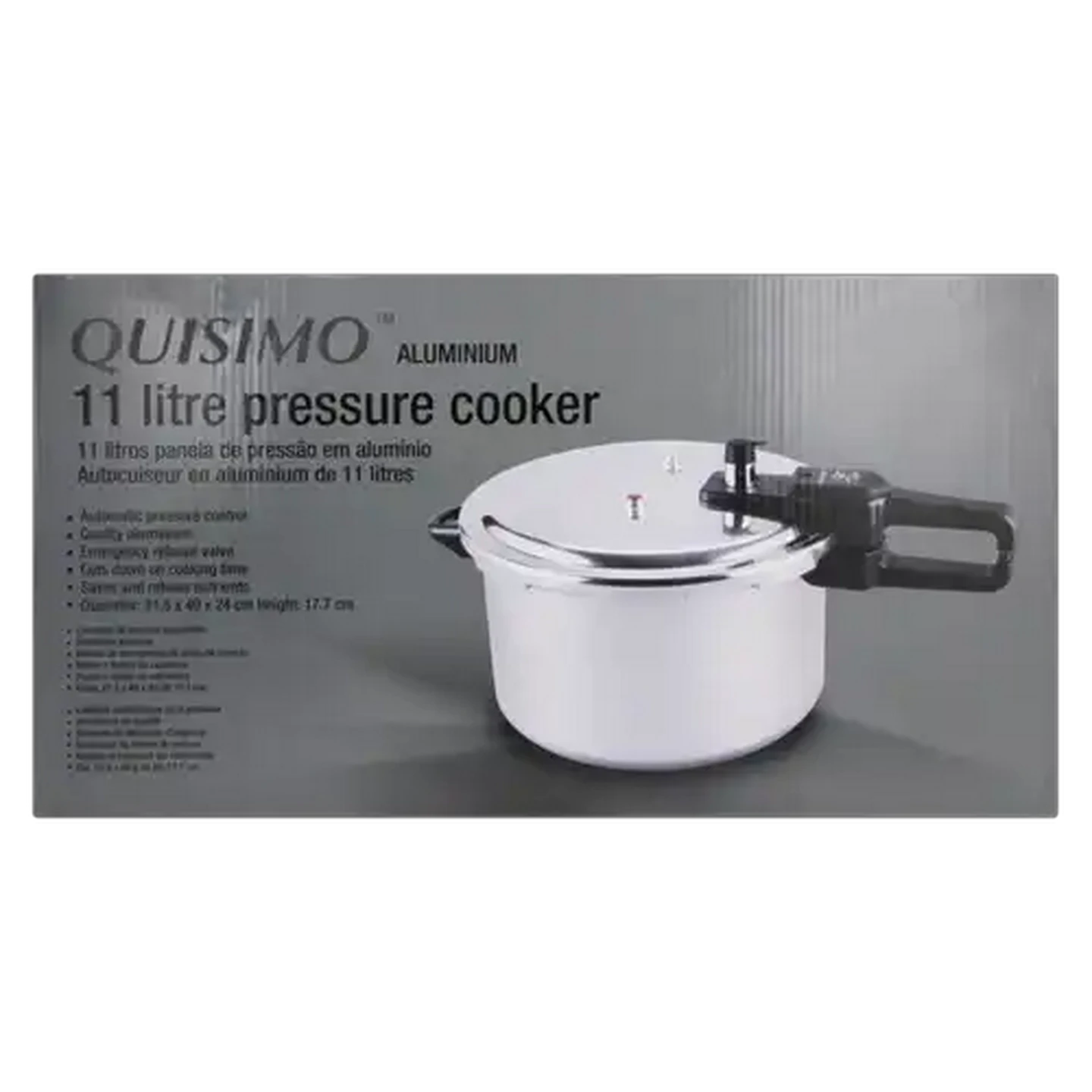 Image of Quisimo Aluminium Pressure Cooker 11L