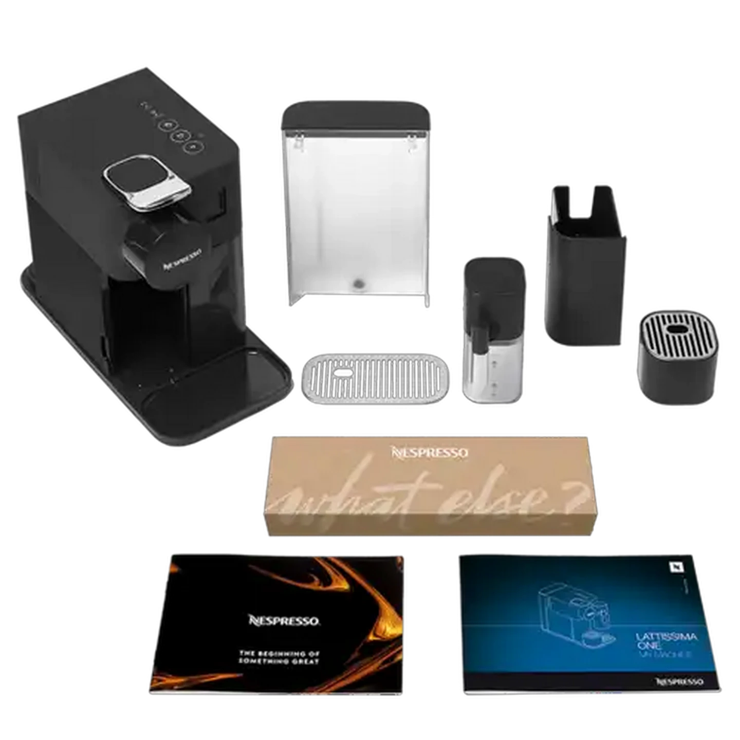 Image of Nespresso Latissima One Shadow Black Coffee Machine 1450W