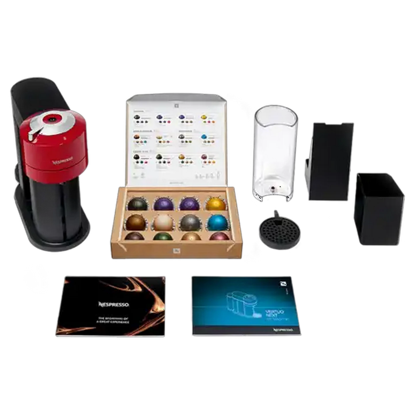 Image of Nespresso Vertuo Next Red Coffee Machine 1500W
