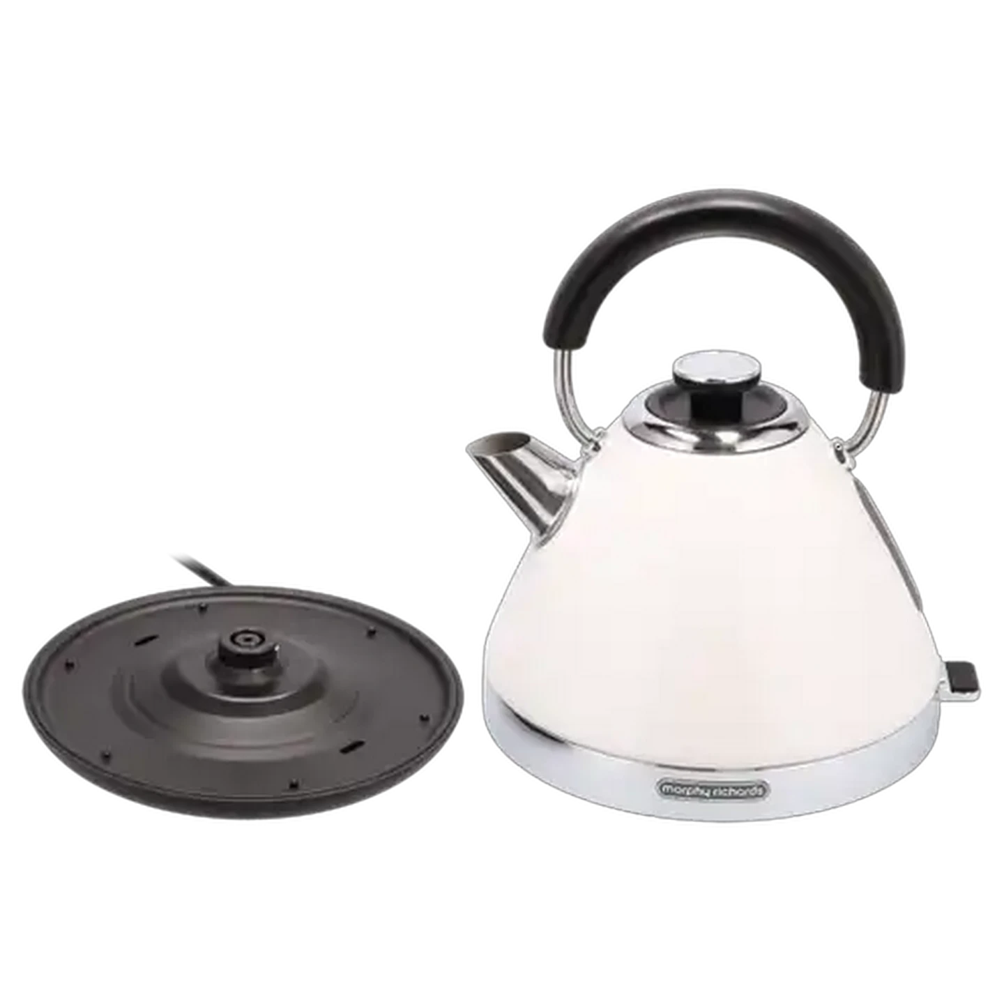 Image of Morphy Richards Venture Cream Pyramid Cordless Kettle 1.5L