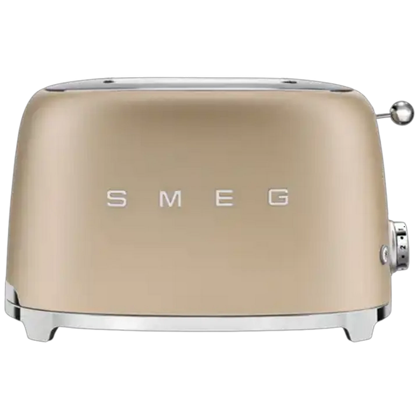 Image of Smeg Special Edition Matt Champagne Retro 2-Slice Toaster 950W