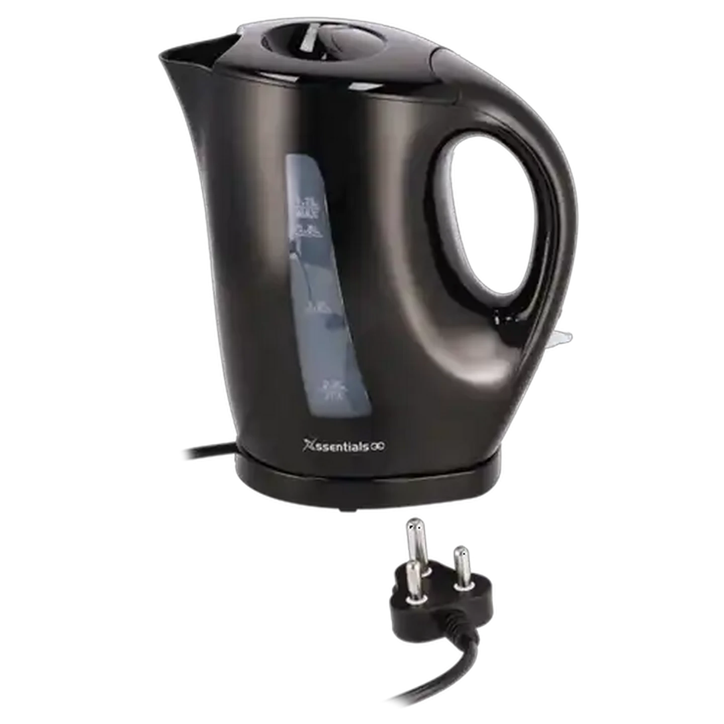 Image of Xssentials Black KE02103-GS Cordless Kettle 1.7L