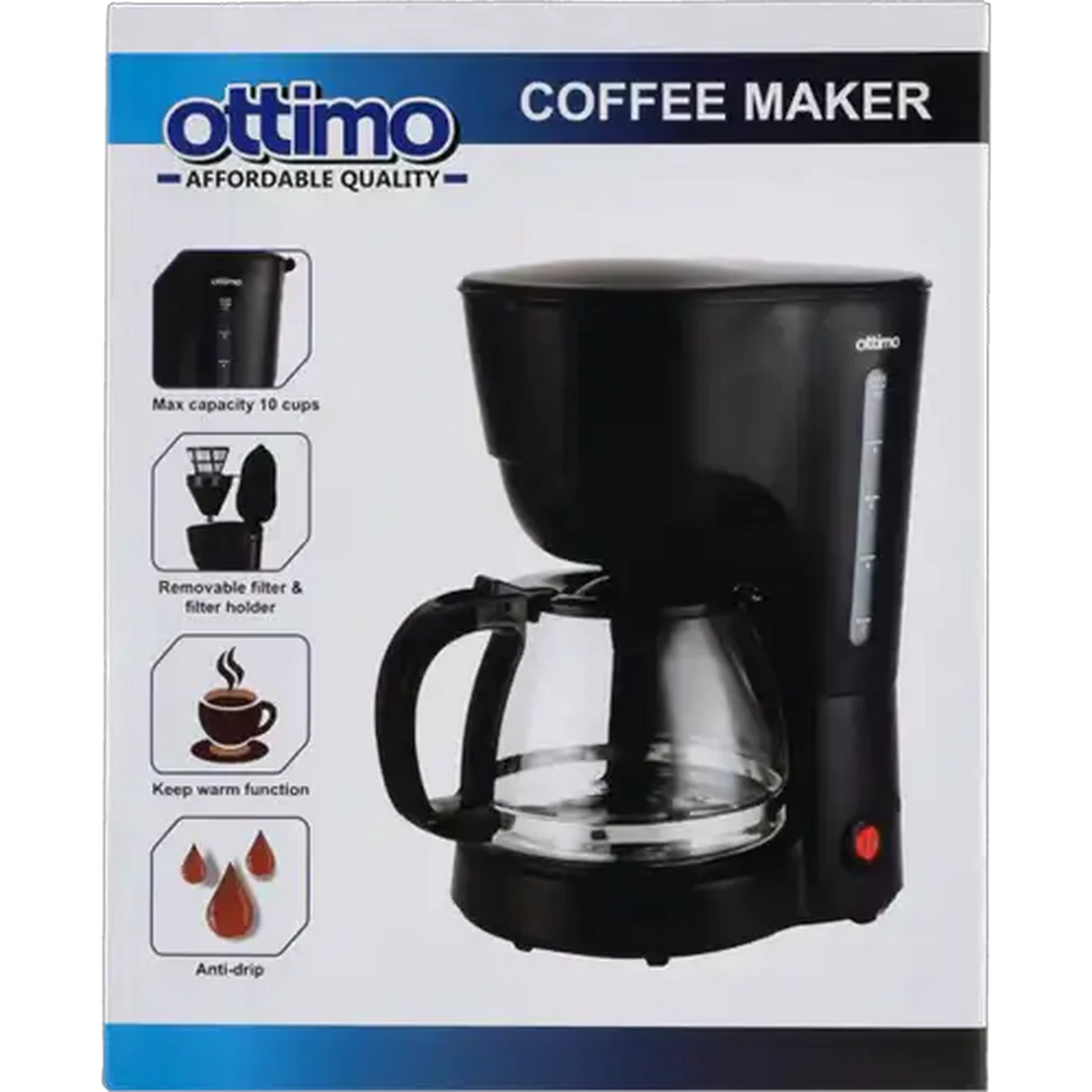 Image of Ottimo 10-Cup Coffee Maker 1.25L