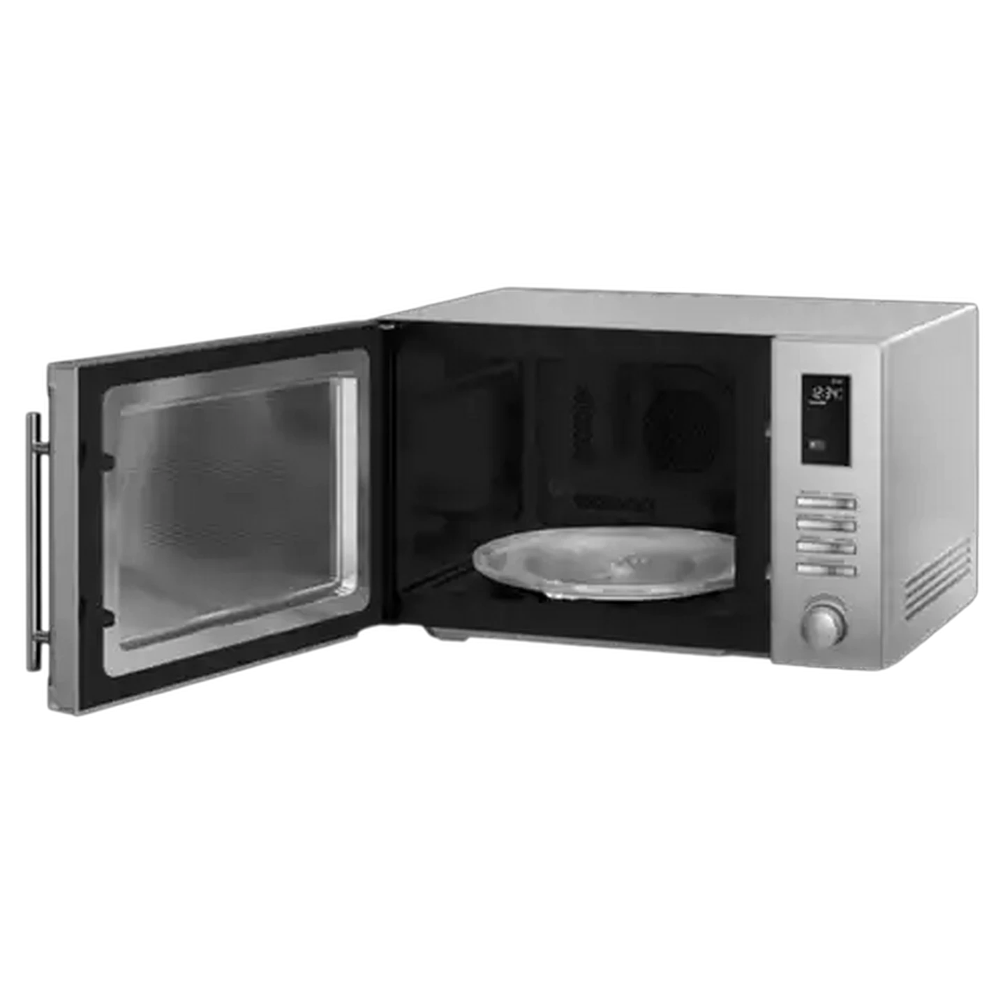 Image of Smeg Dark Inox Microwave Oven With Grill 25L