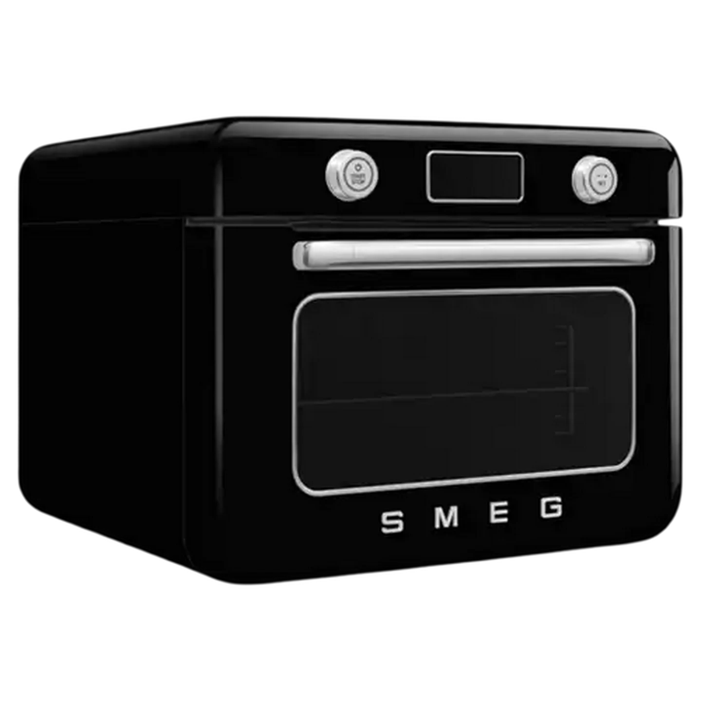 Image of Smeg Black Retro Counter Steam Oven with Airfry 30L