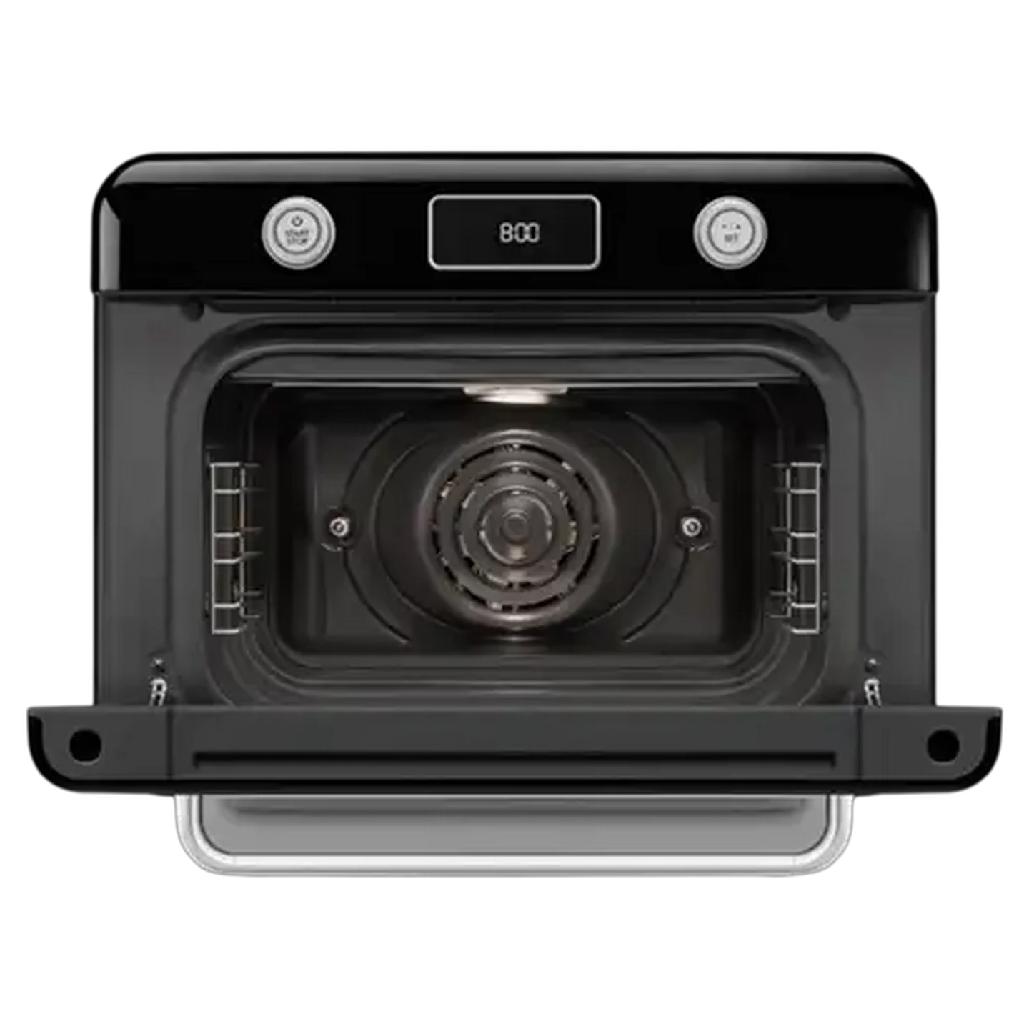 Image of Smeg Black Retro Counter Steam Oven with Airfry 30L