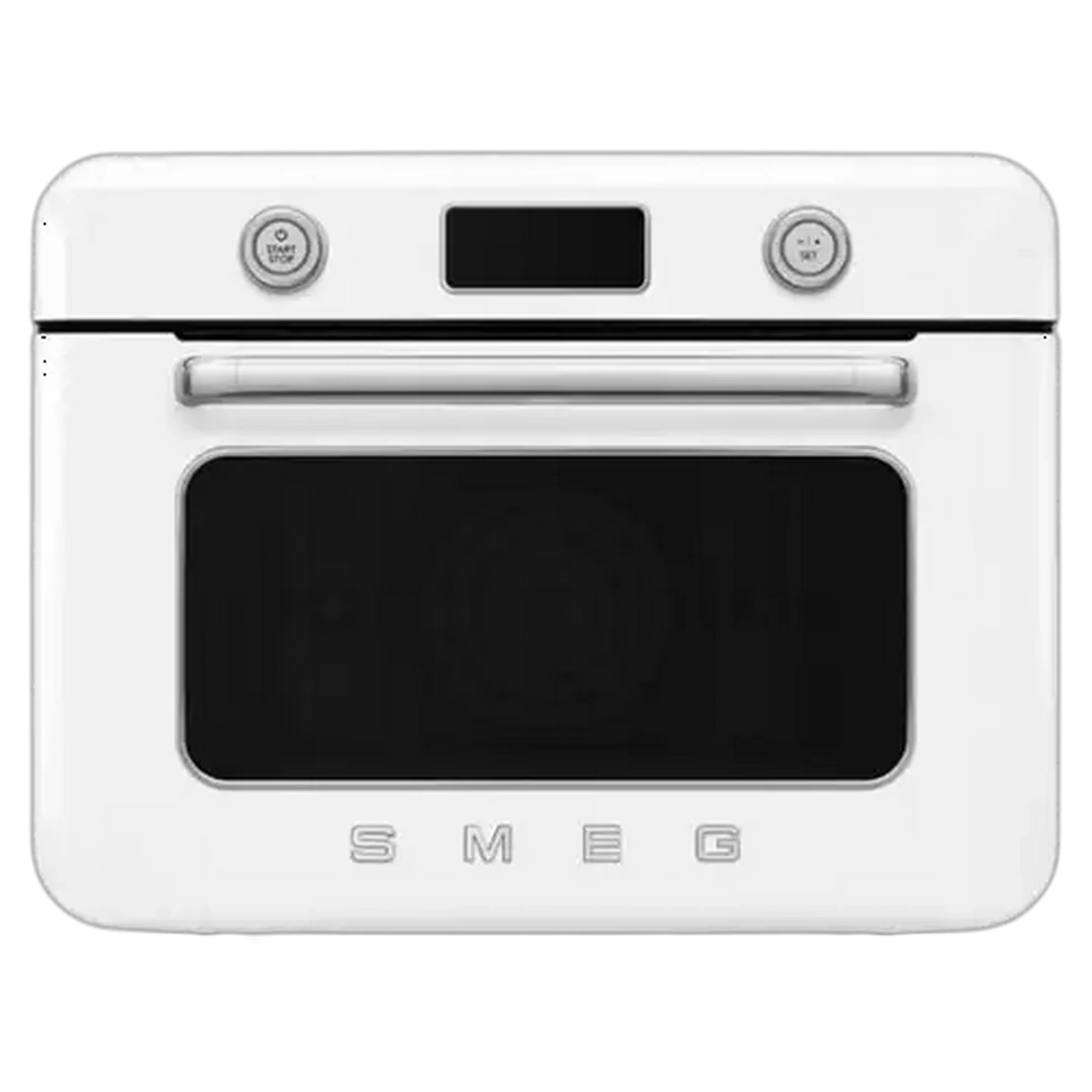 Image of Smeg White Retro Counter Steam Oven with Airfry 30L