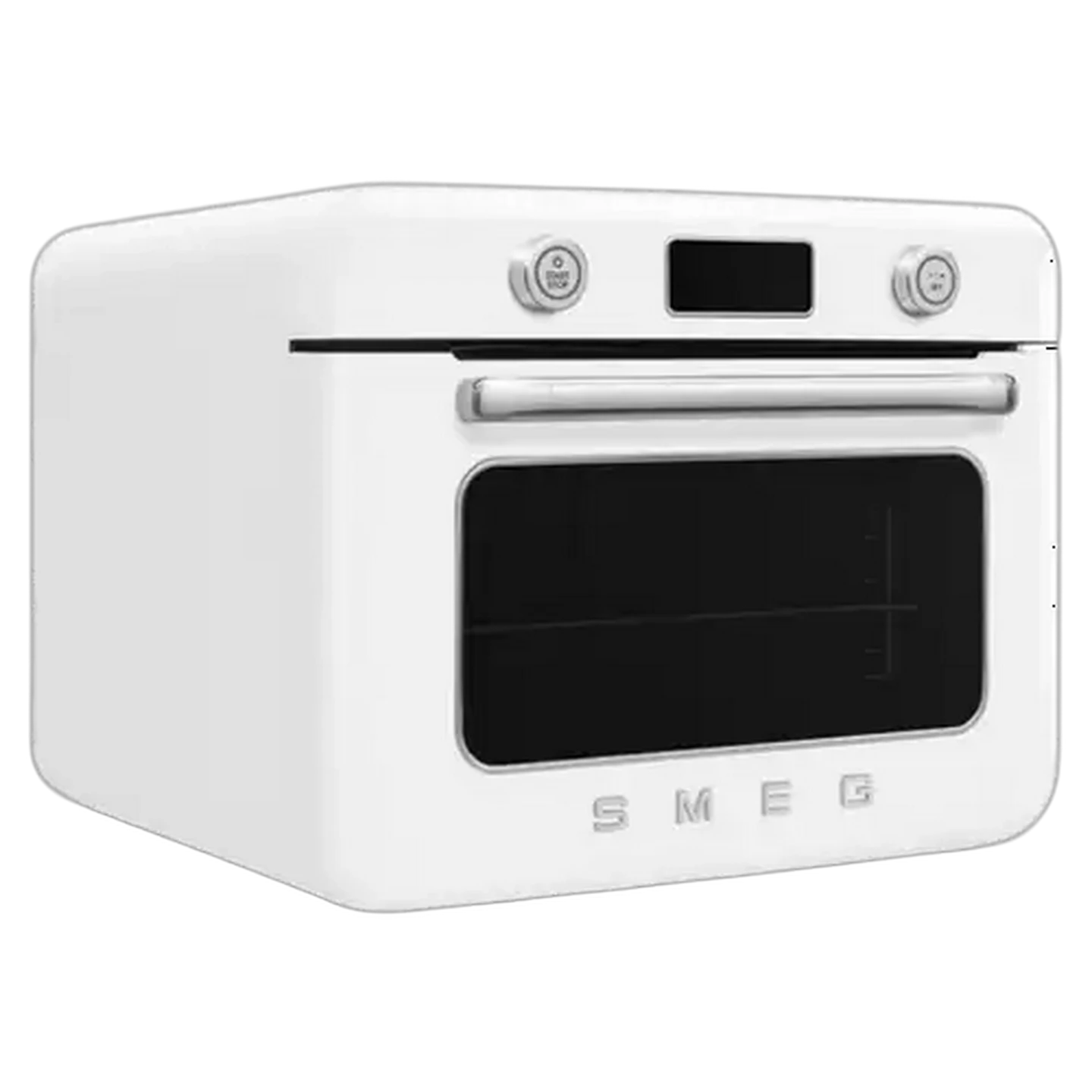 Image of Smeg White Retro Counter Steam Oven with Airfry 30L