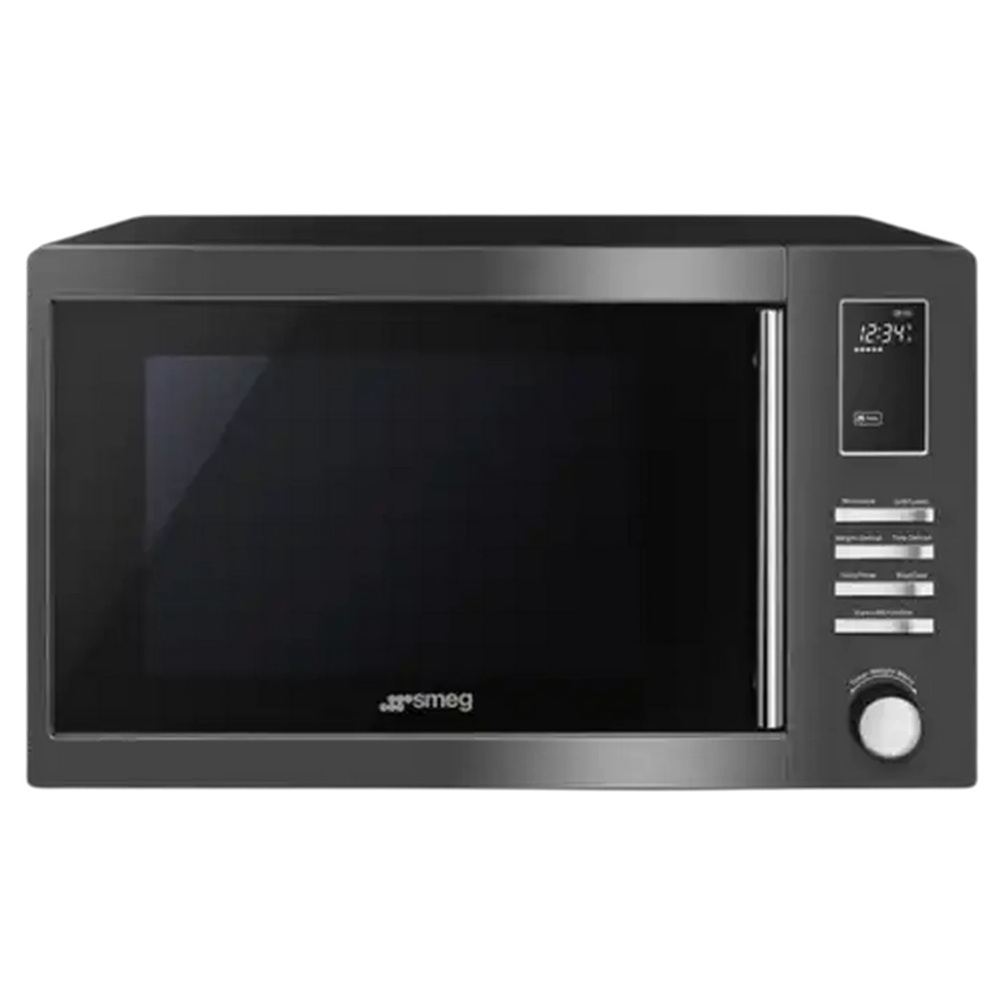 Image of Smeg Black Microwave Oven with Grill 25L