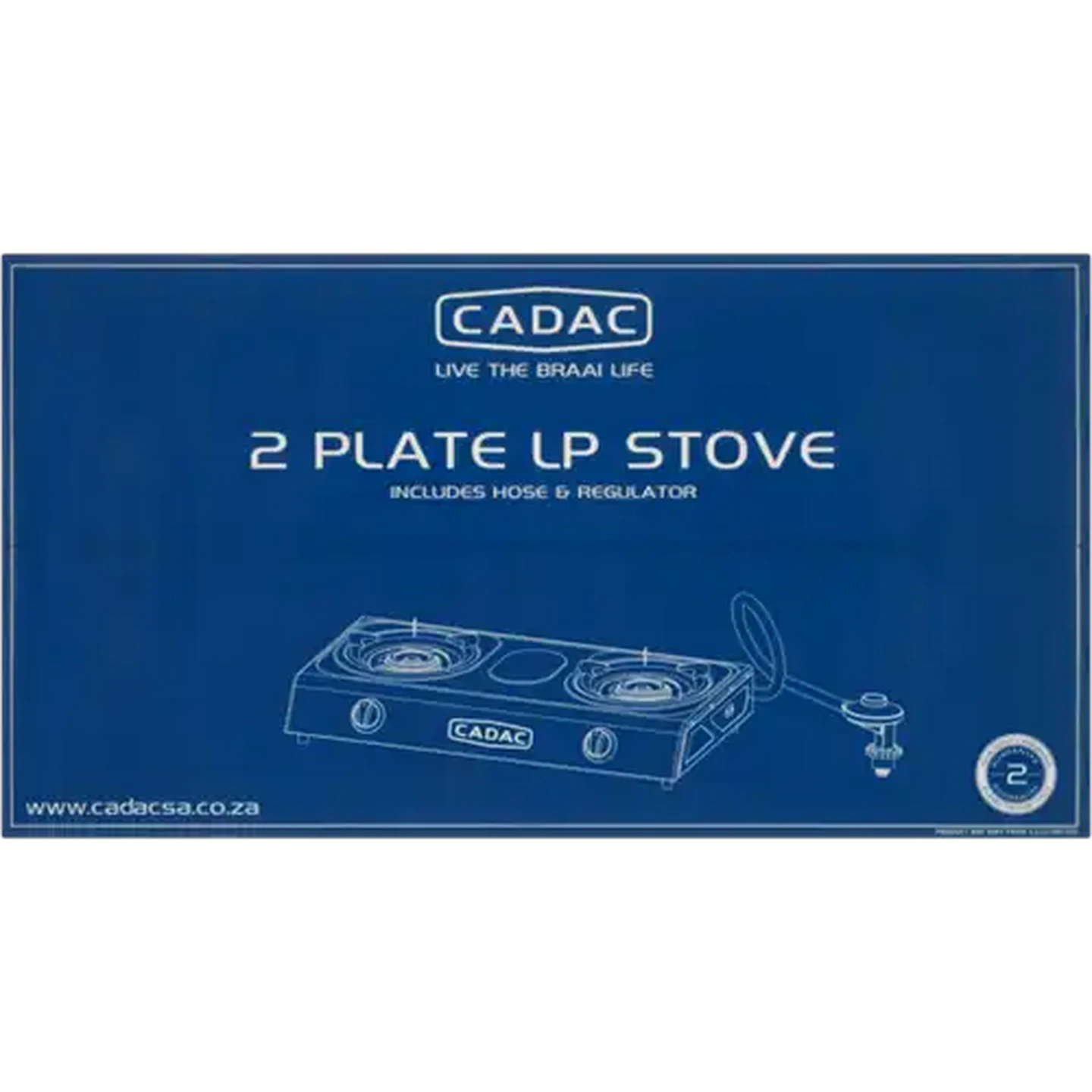 Checkers Sixty60 | Cadac Silver 2 Plate LP Gas Stove with Hose