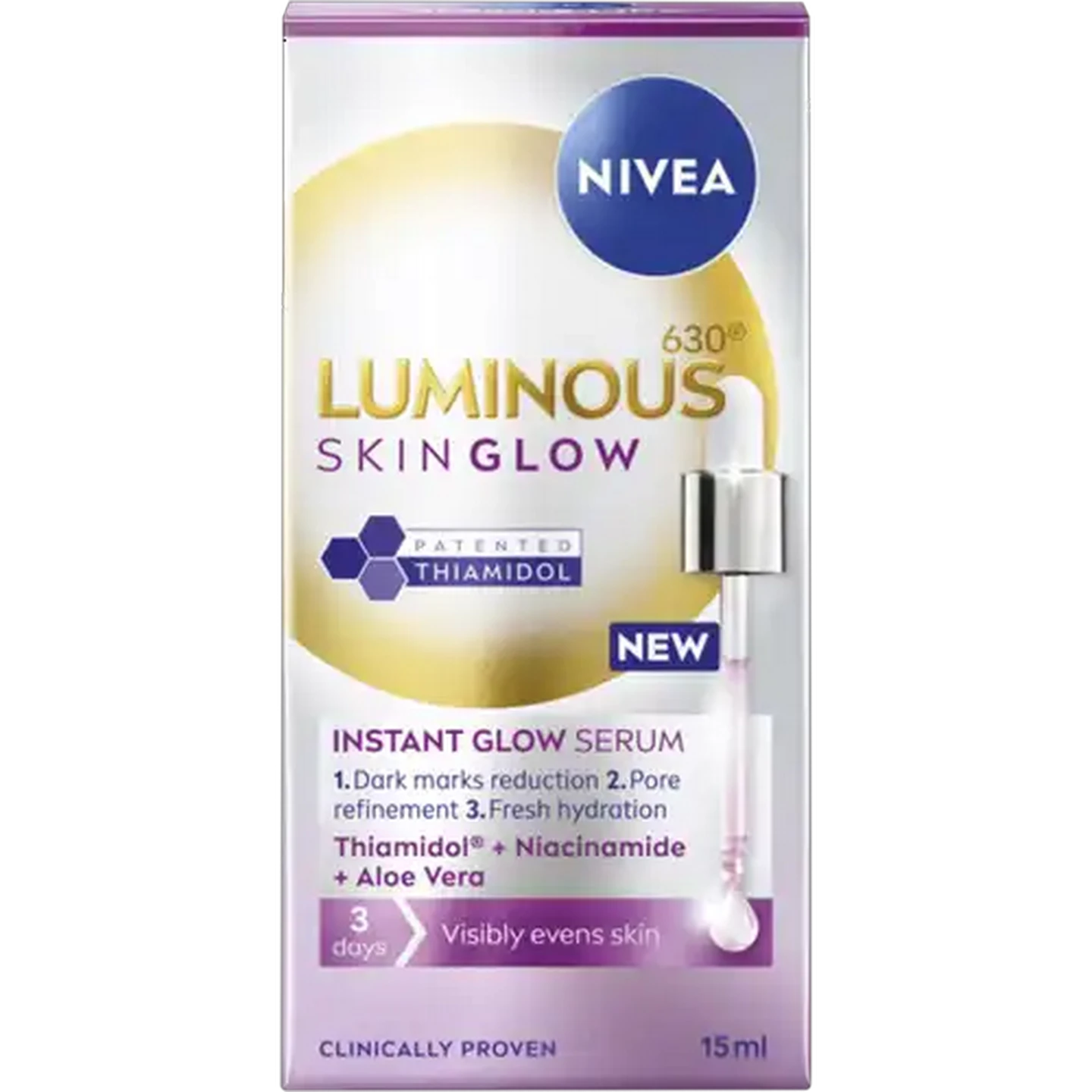 Image of NIVEA Luminous630 Skin Glow Instant Glow Serum 15ml