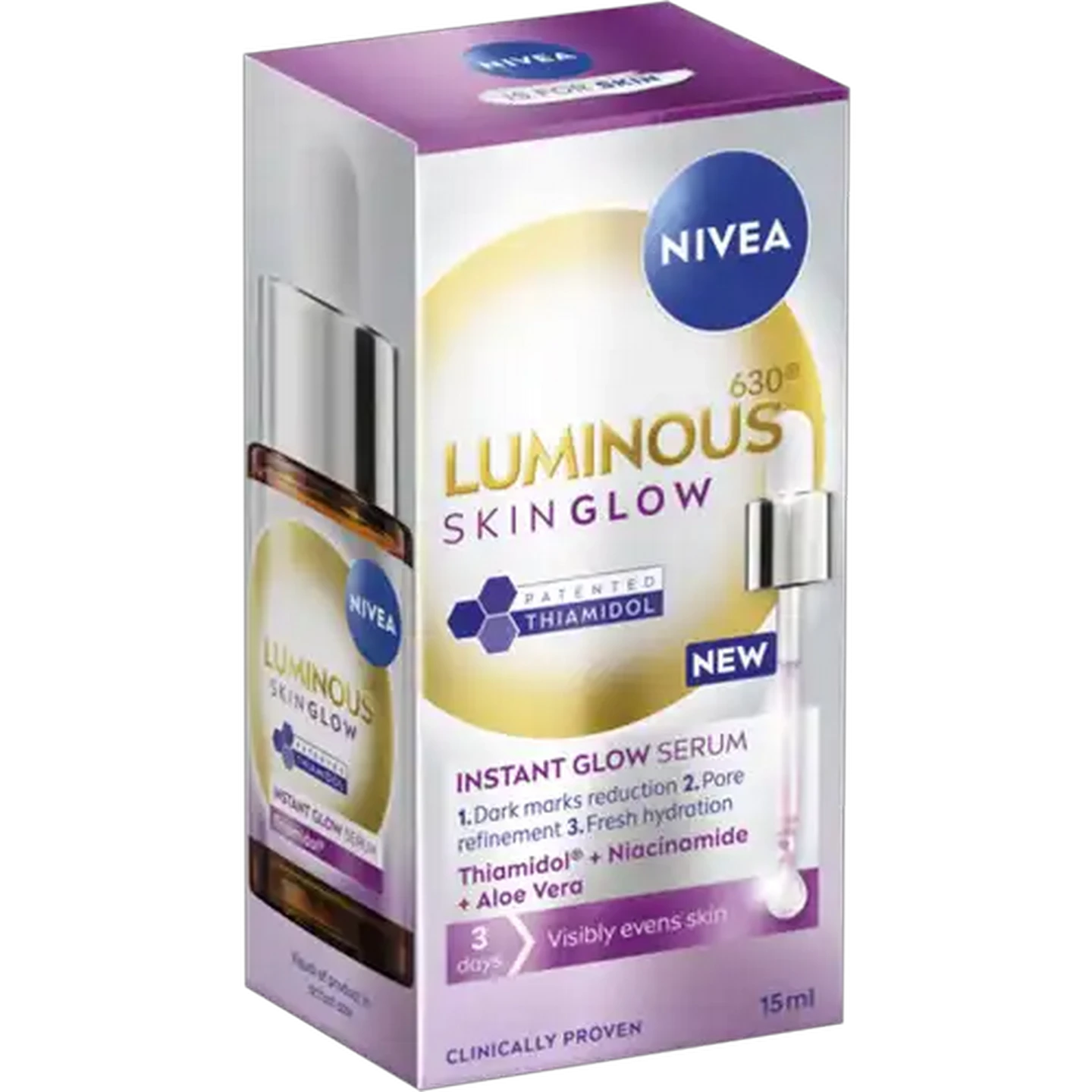 Image of NIVEA Luminous630 Skin Glow Instant Glow Serum 15ml
