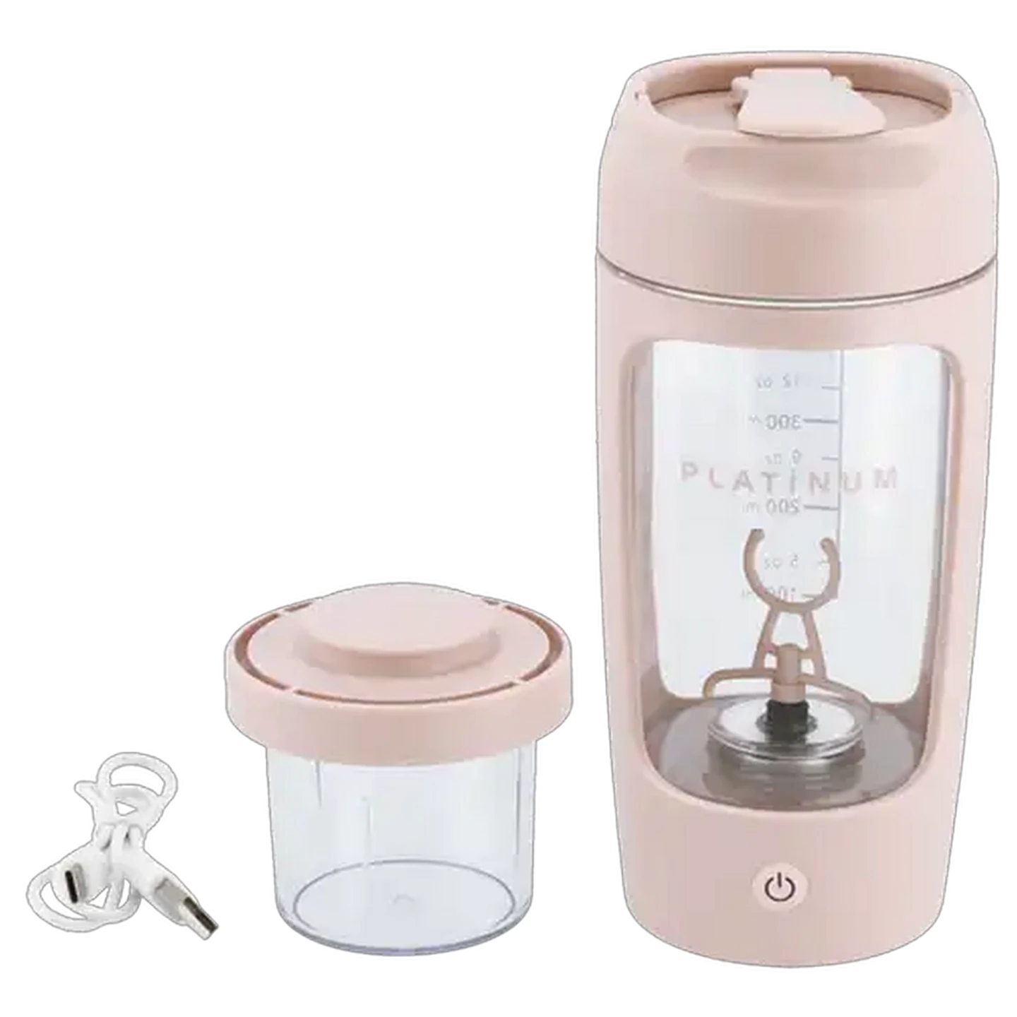 Image of Platinum Pink Rechargeable Mixer Cup 650ml