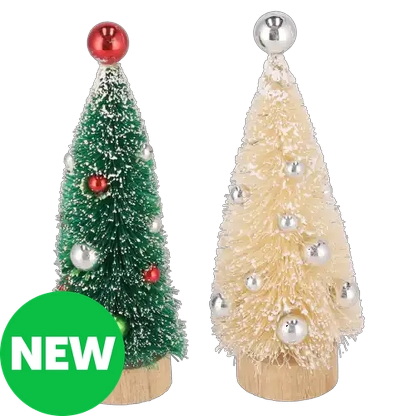 Image of Santa's Choice Tabletop Sequin Christmas Tree Accessory 14cm (Colour May Vary)