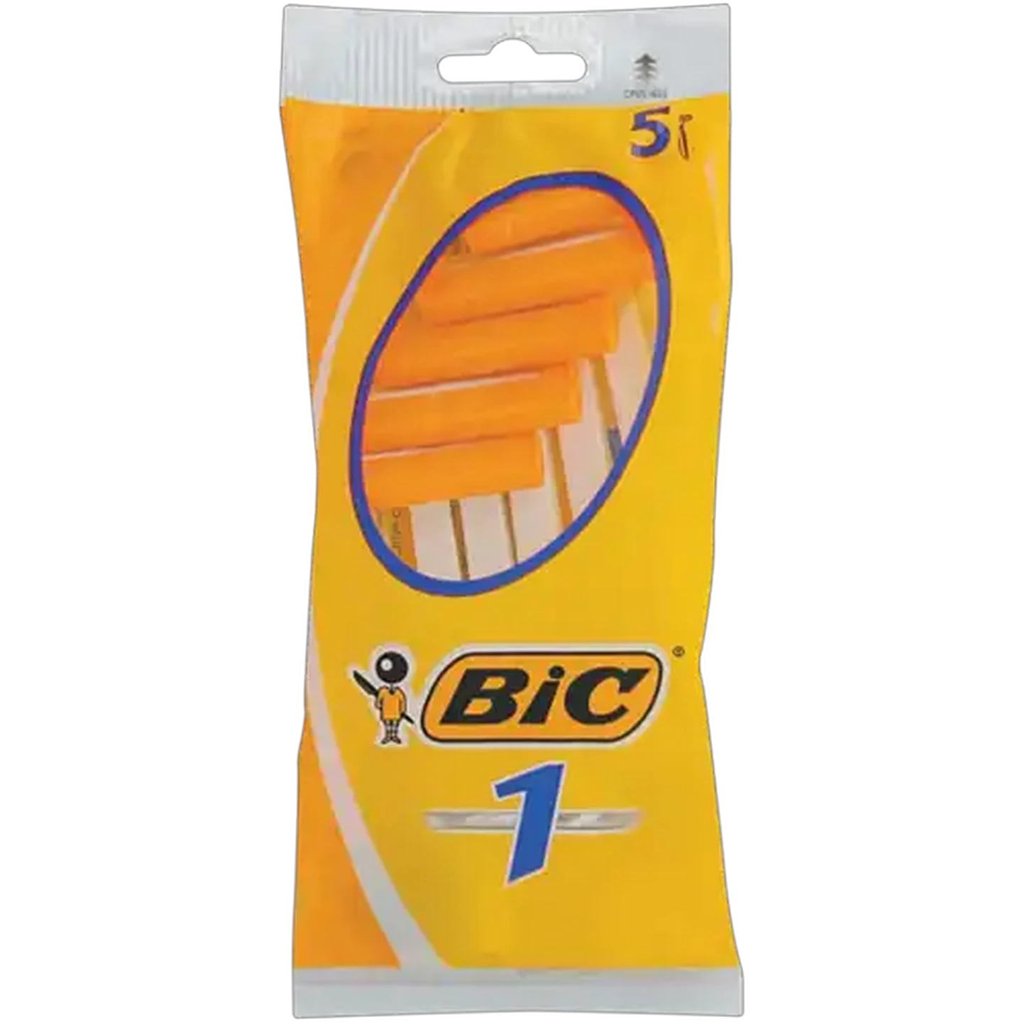 Image of BIC 1 Men's Disposable Razors Pouch 5 Pack