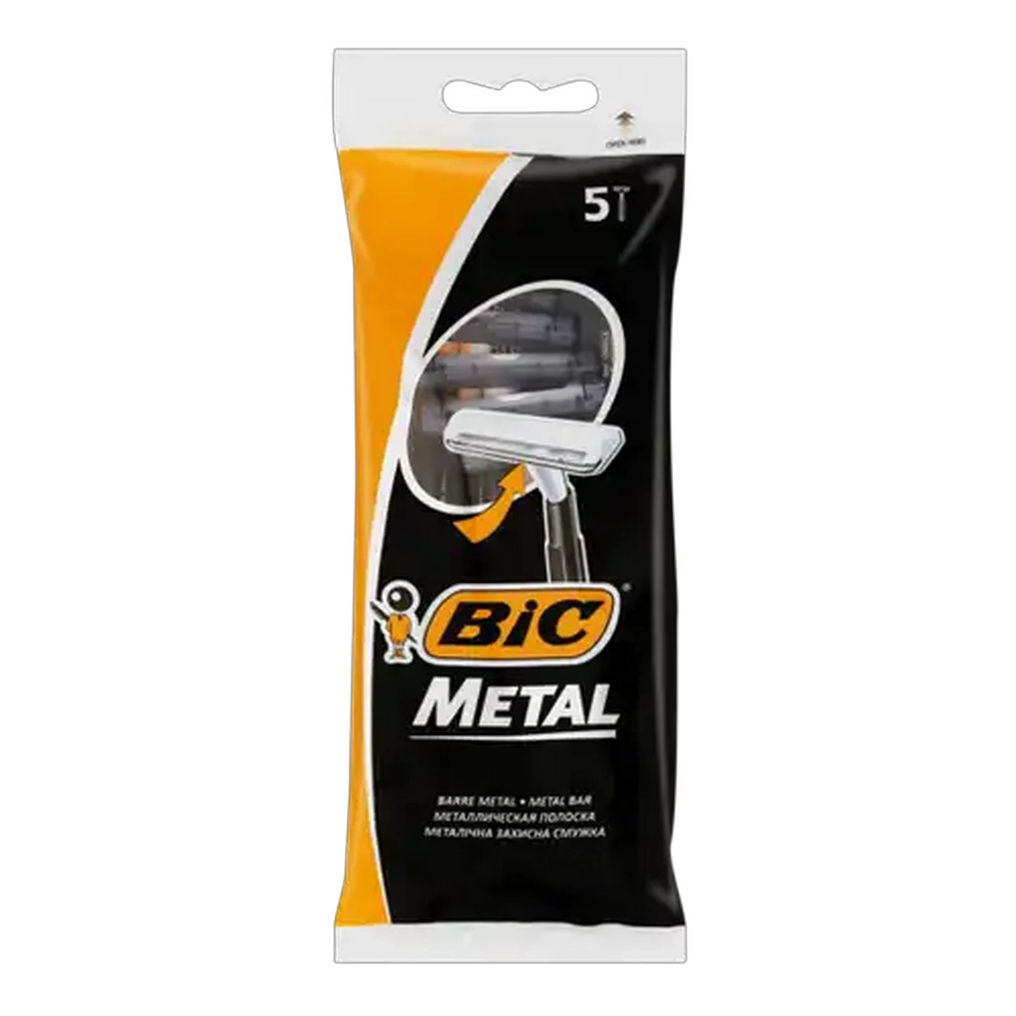 Image of BIC Metal Mens Disposable Razors Pouch 5 Pack
