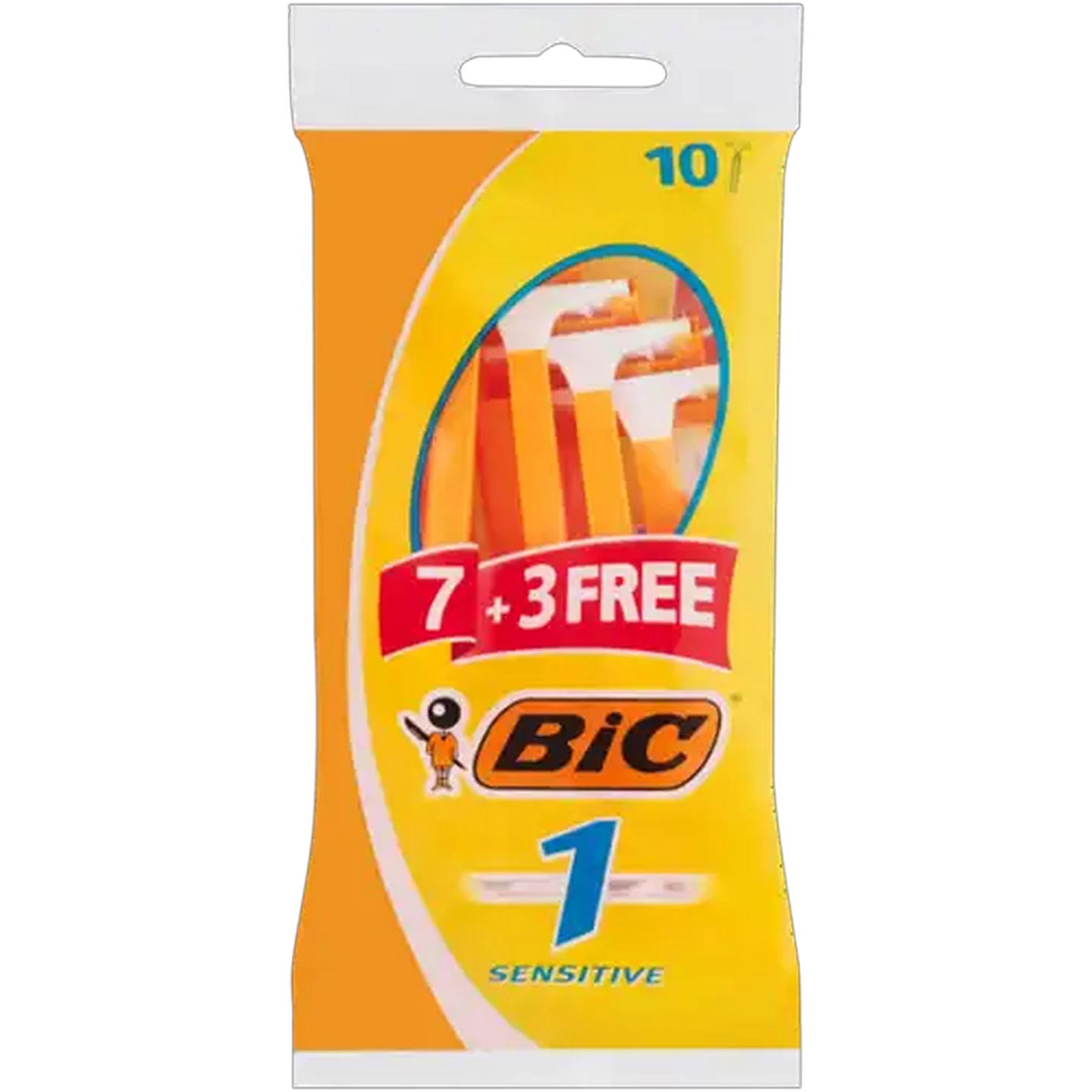Image of BIC 1 Men's Disposable Razors Pouch 7 + 3 Free