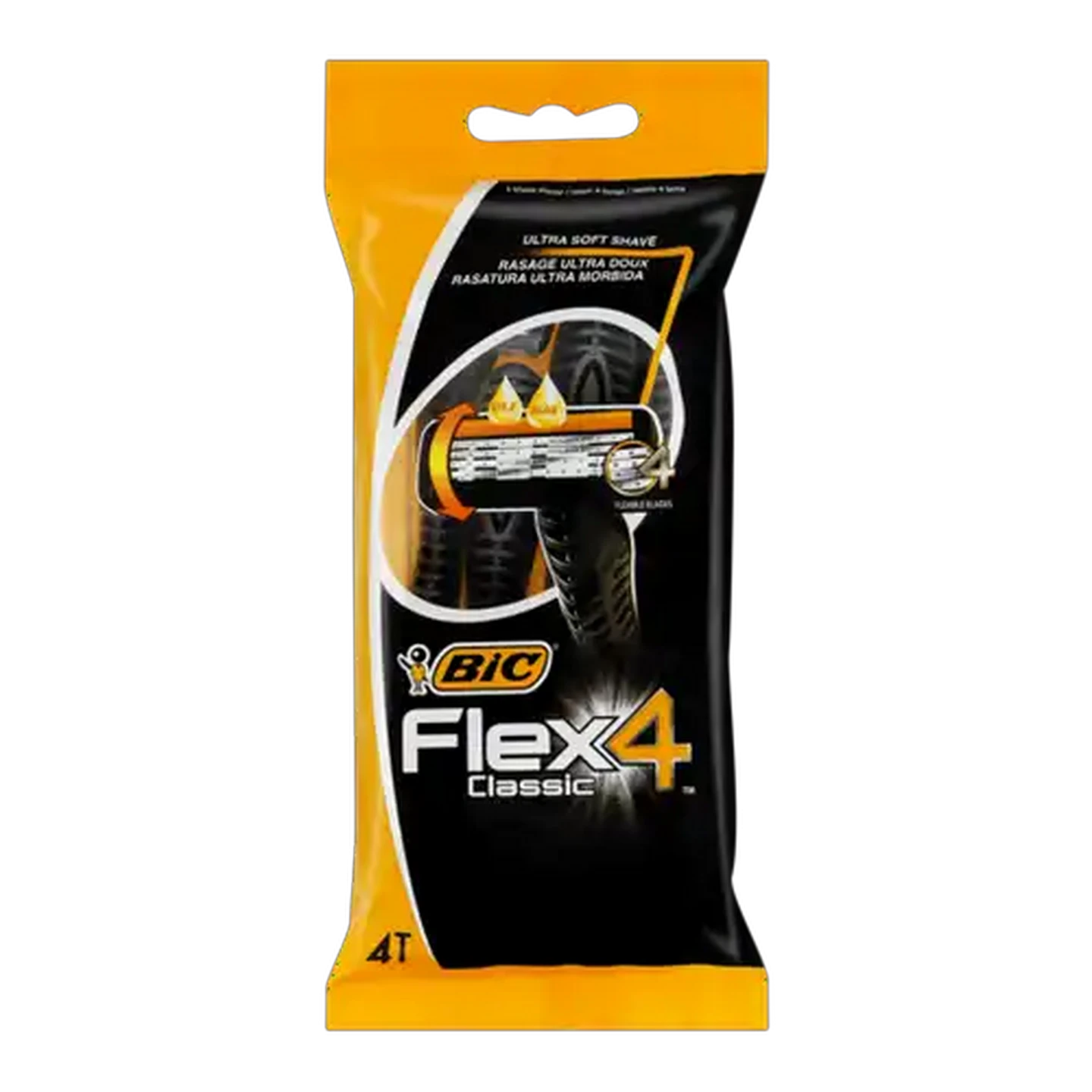 Image of BIC Flex 4 Men's Disposable Razors Pouch 4 Pack