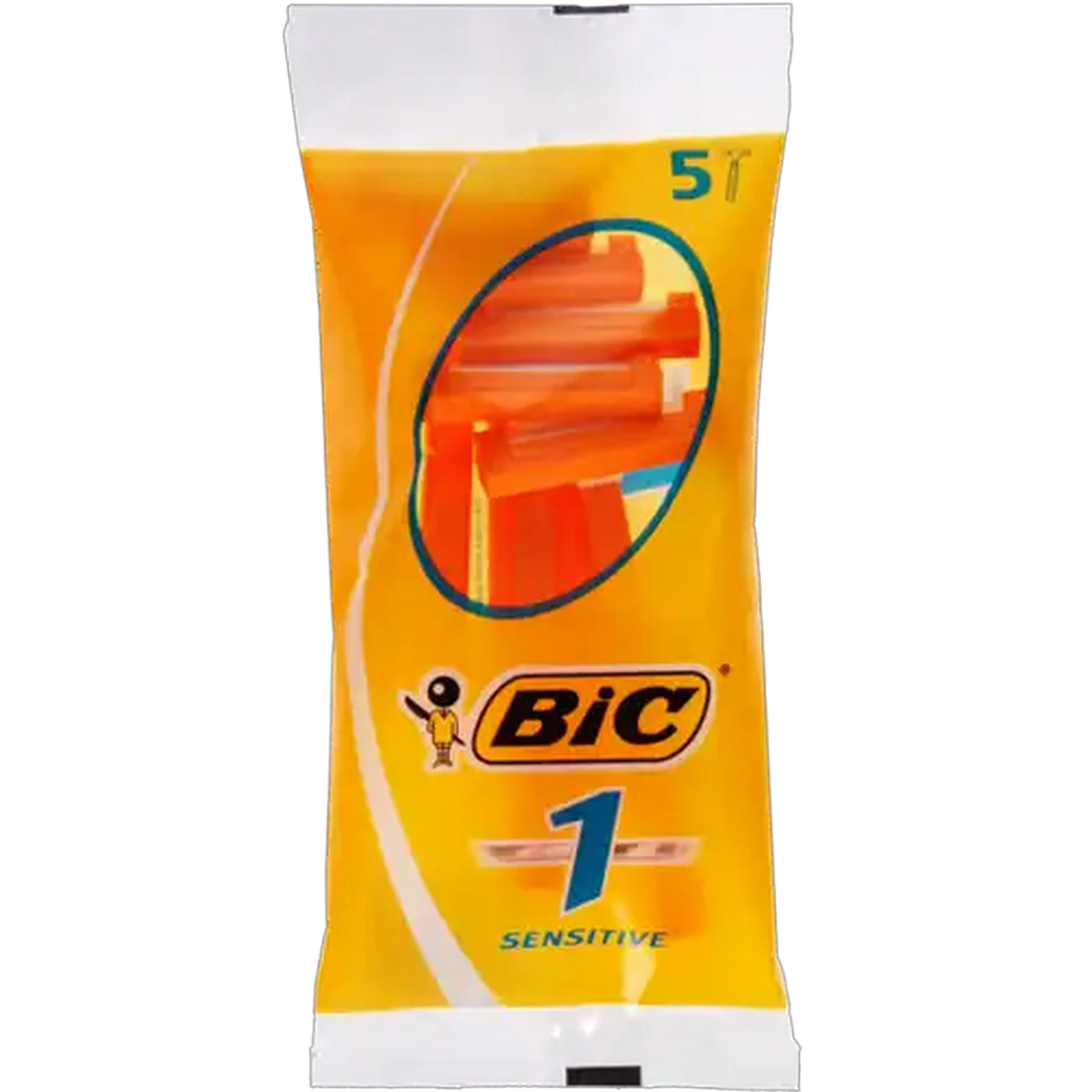 Image of BIC 1 Sensitive Men's Disposable Razors Pouch 5 Pack