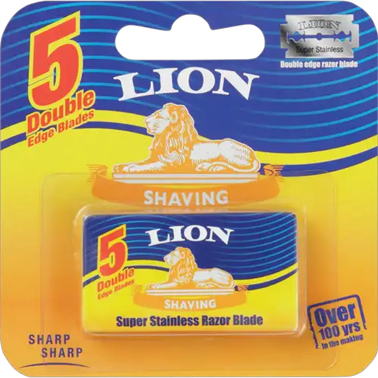 Image of Lion Super Stainless Razor Blades 5 Pack