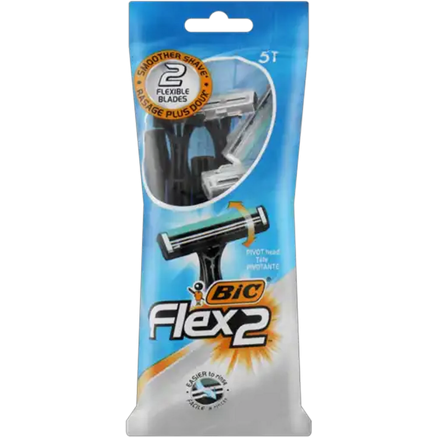 Image of BIC Flex 2 Men's Disposable Razors 5 Pack