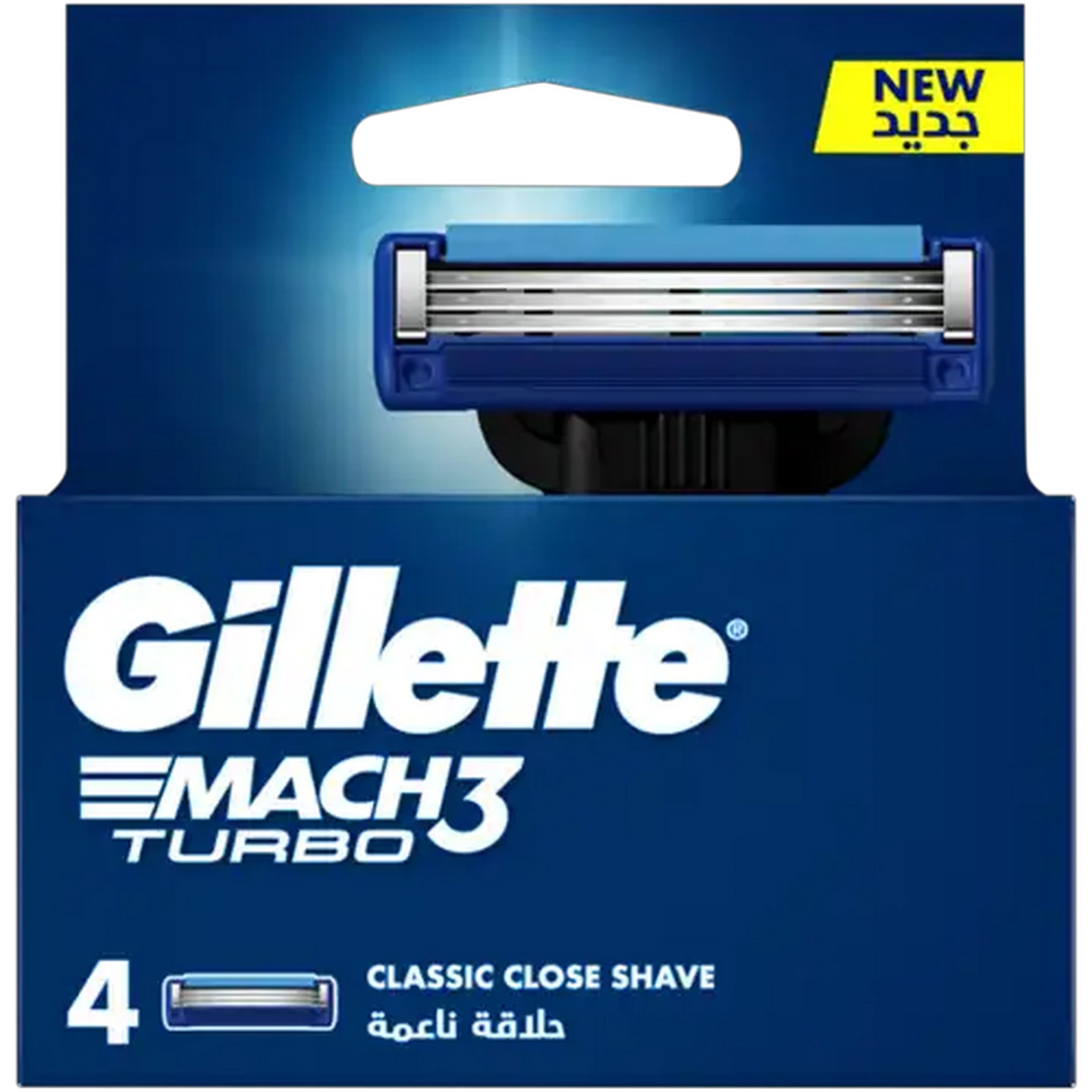 Image of Gillette MACH3 Turbo Razor Blade Refills 4 Pack
