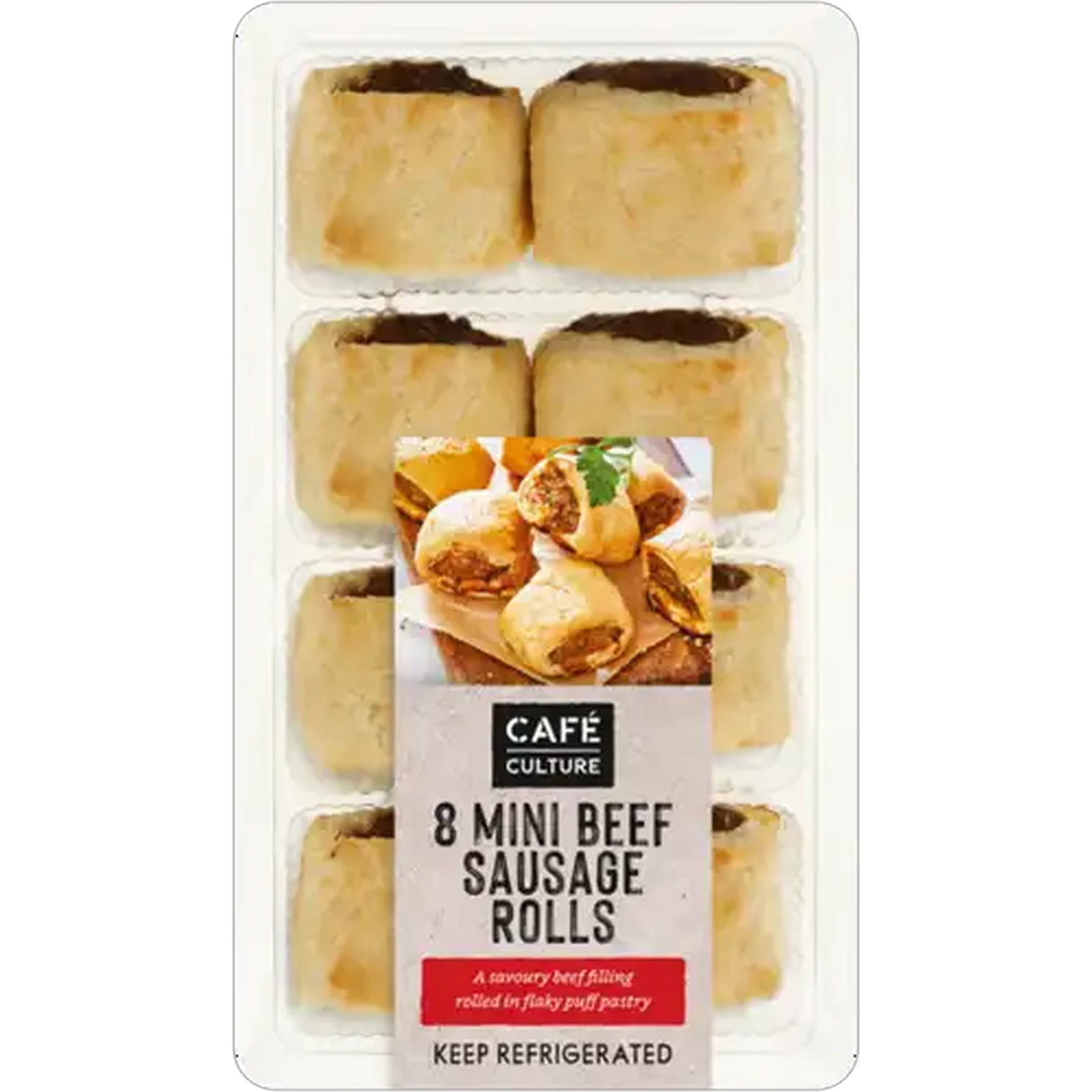 Image of Café Culture Mini Beef Sausage Rolls 8 Pack