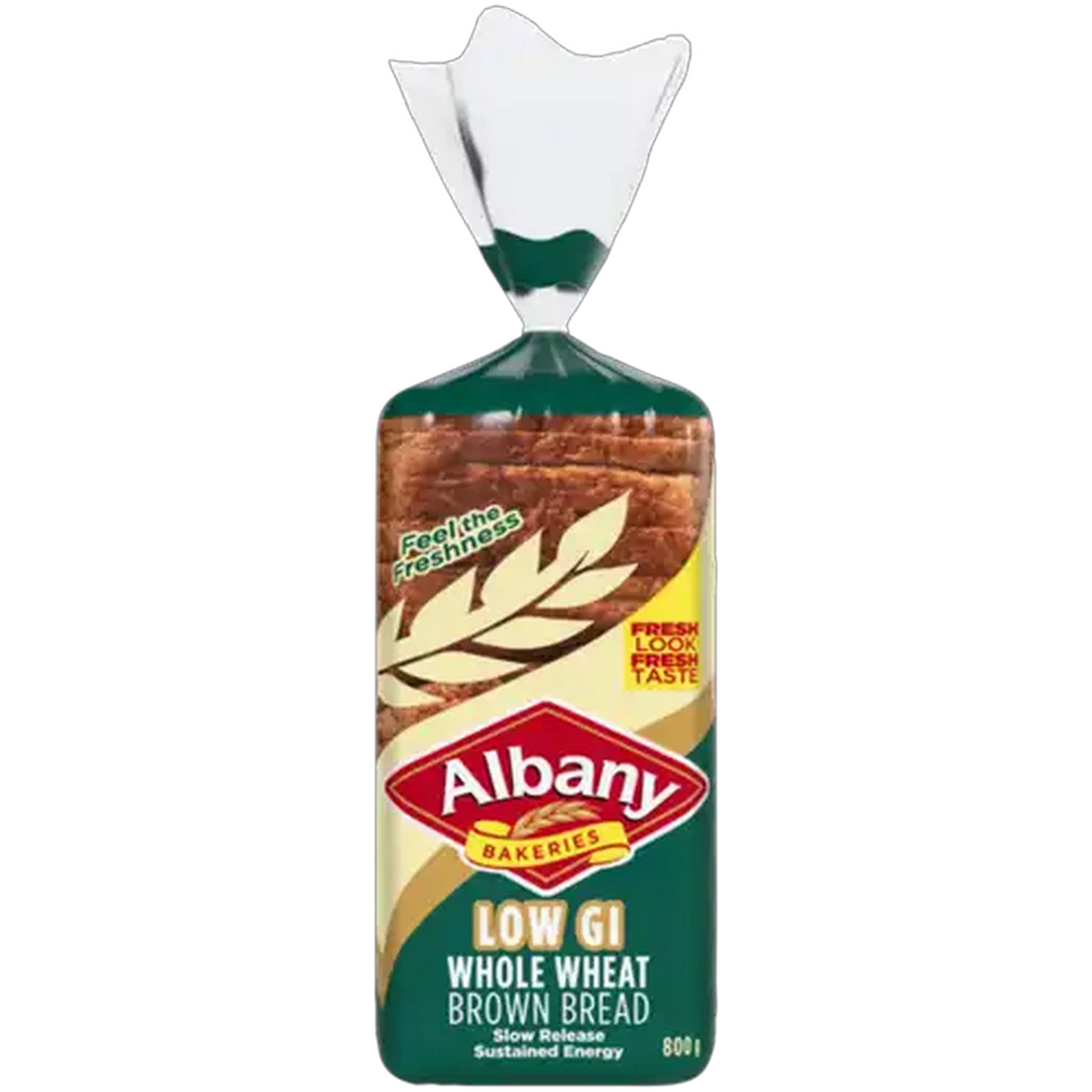 Image of Albany Low GI Wholewheat Brown Bread 800g