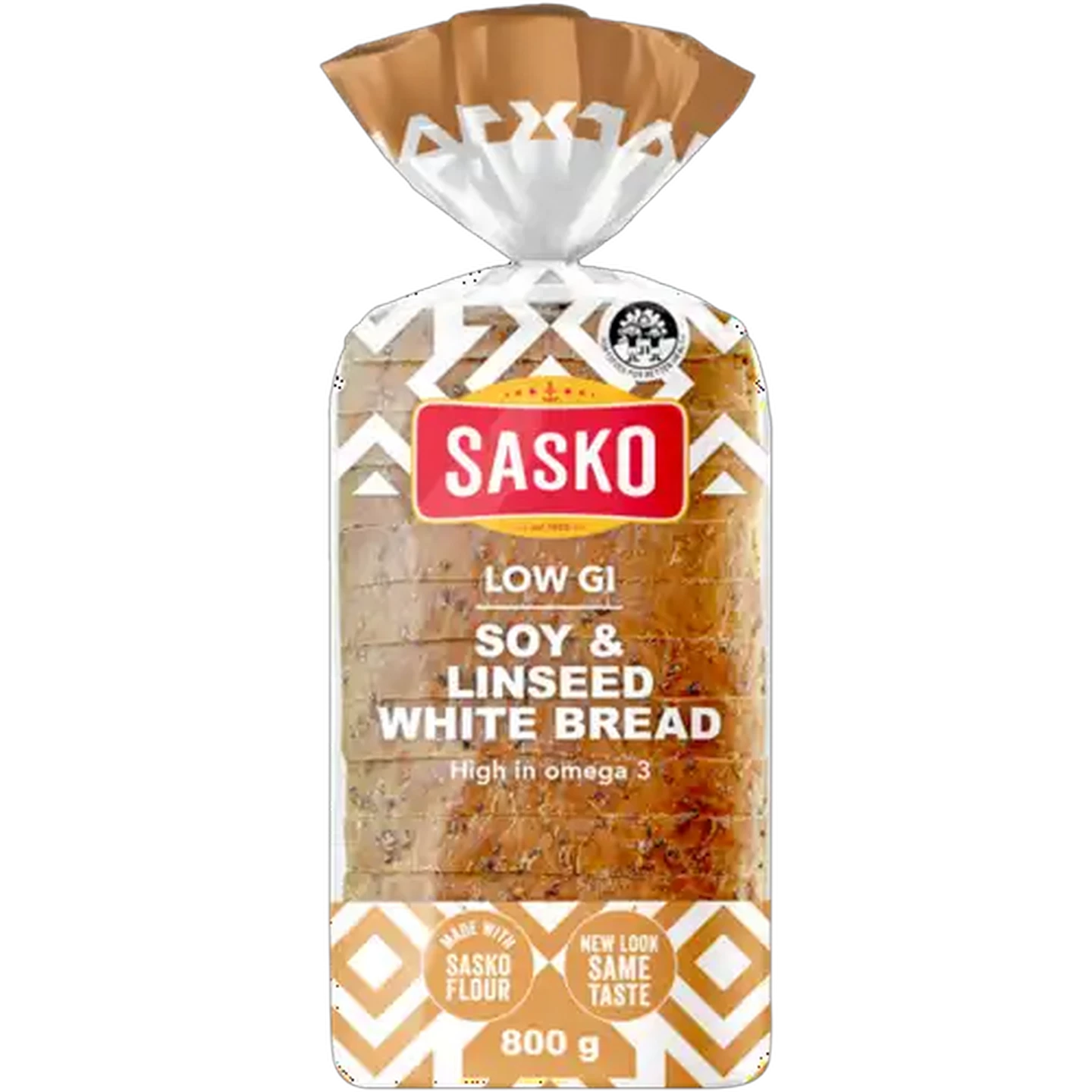 Image of SASKO Low G.I Dumpy Soy & Linseed White Bread 800g