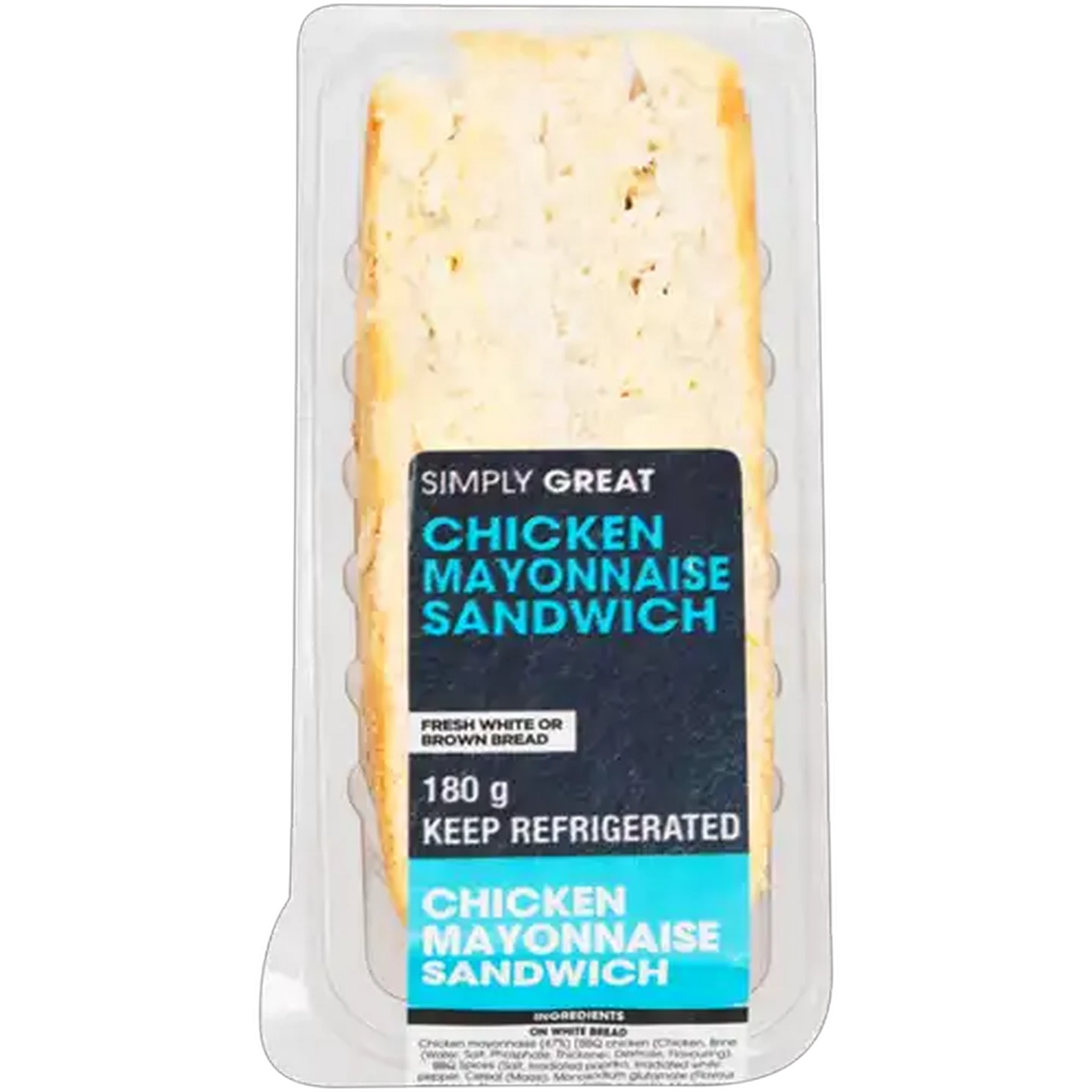 Image of Simply Great Chicken Mayonnaise Sandwich on White Bread 180g