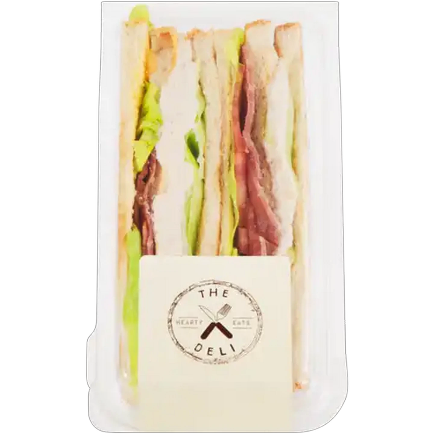 Image of The Deli White Bread Club Sandwich