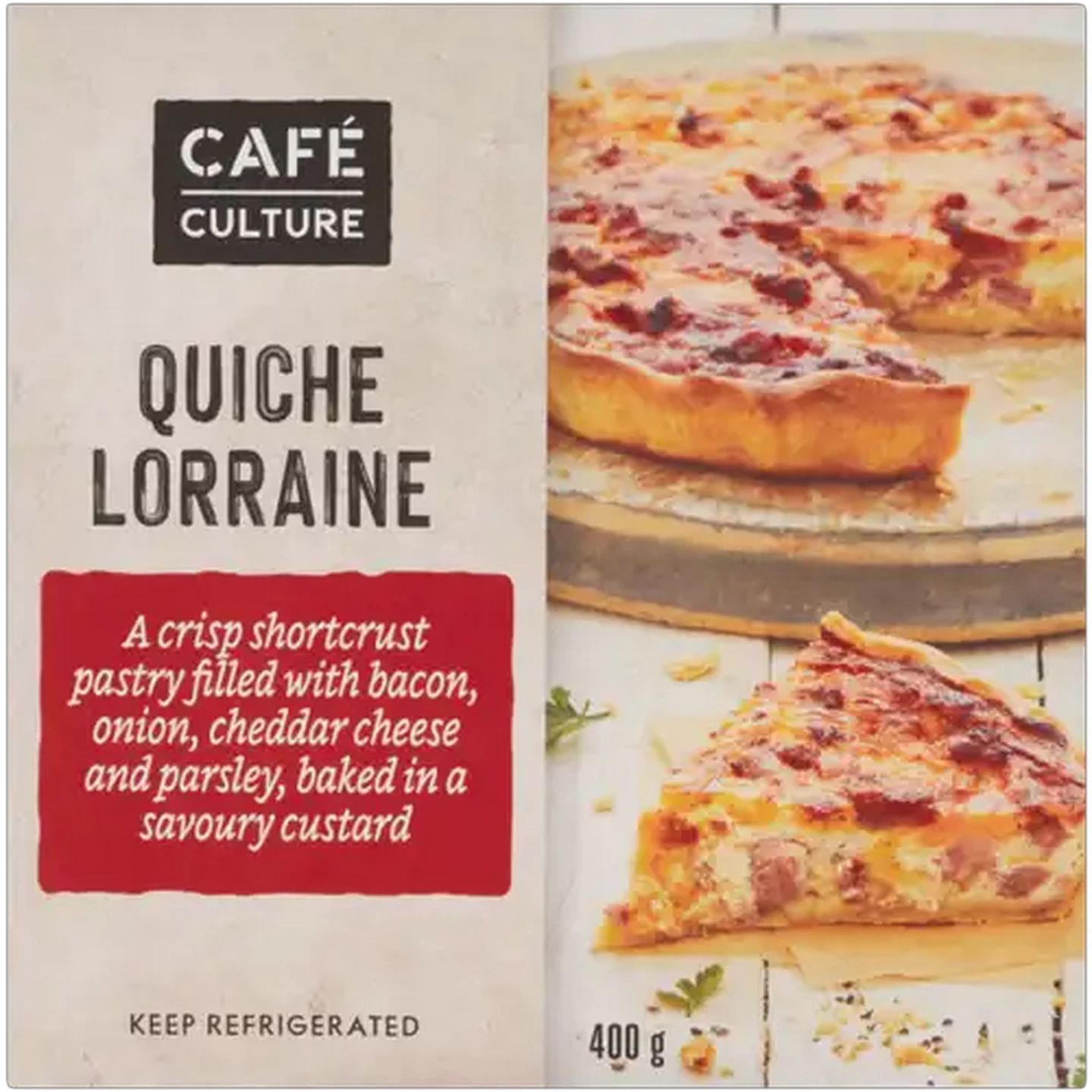 Image of Café Culture Lorraine Fresh Quiche 400g