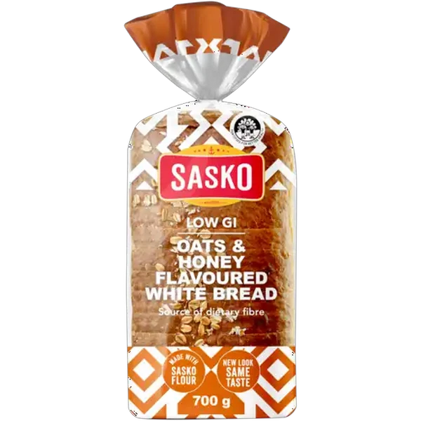 SASKO Low G.I Dumpy Oats & Honey Flavoured White Bread 700g
