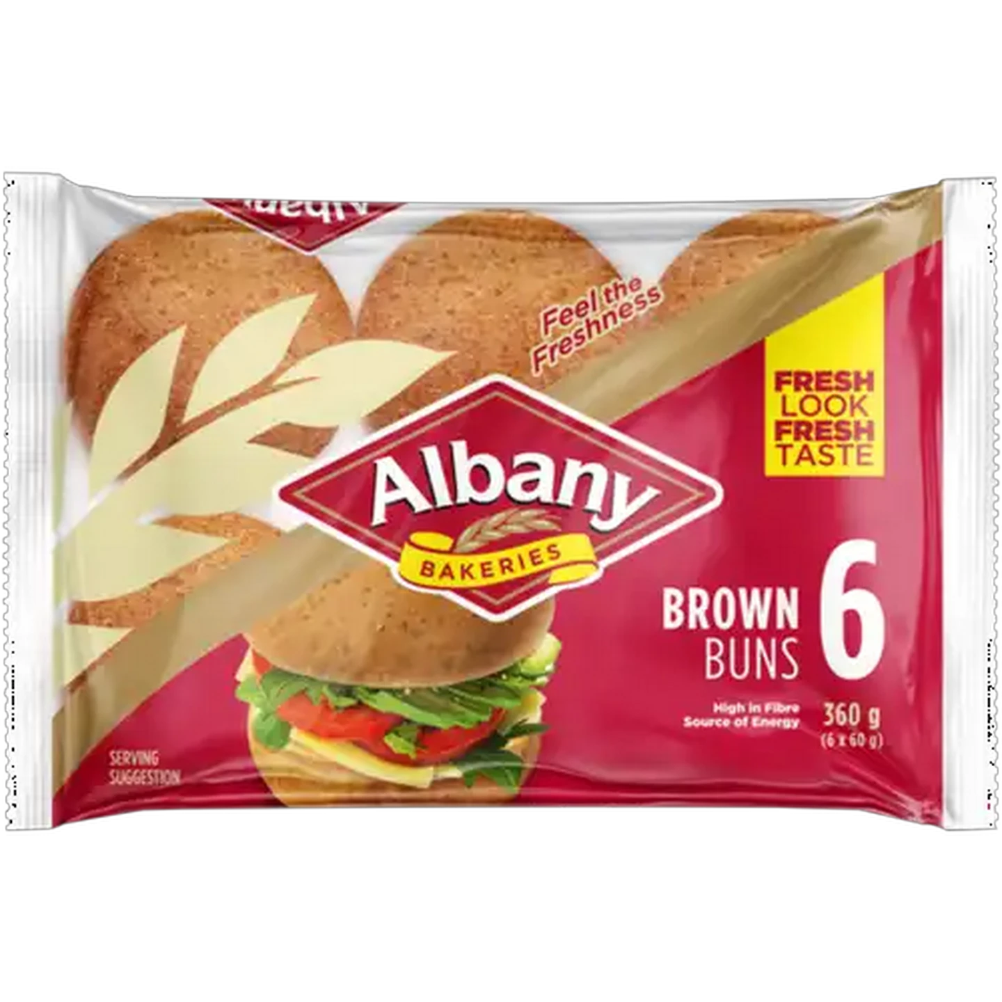 Image of Albany Superior Brown Buns 6 Pack