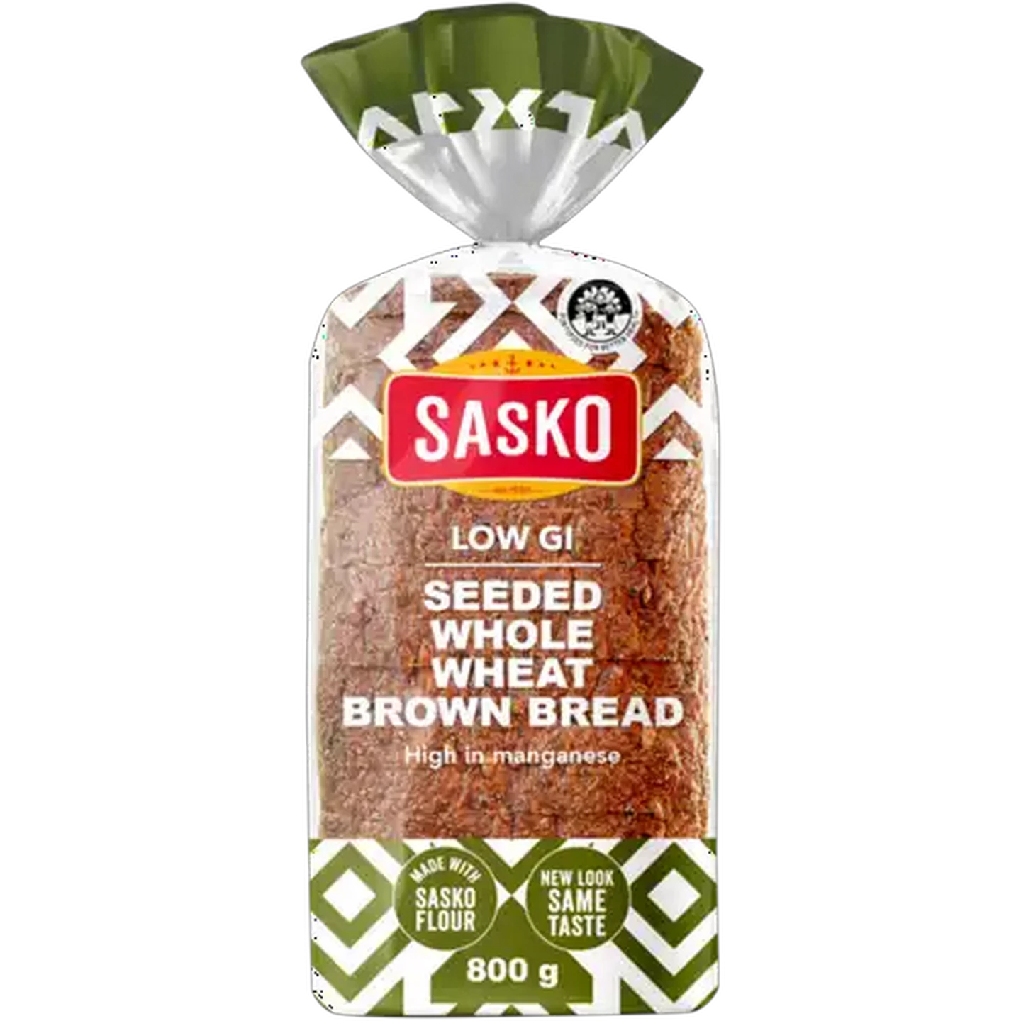 Image of SASKO Low G.I Dumpy Seeded Whole Wheat Brown Bread 800g