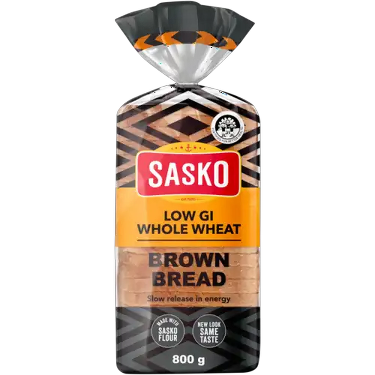 Image of SASKO Low G.I Wholewheat Brown Bread 800g